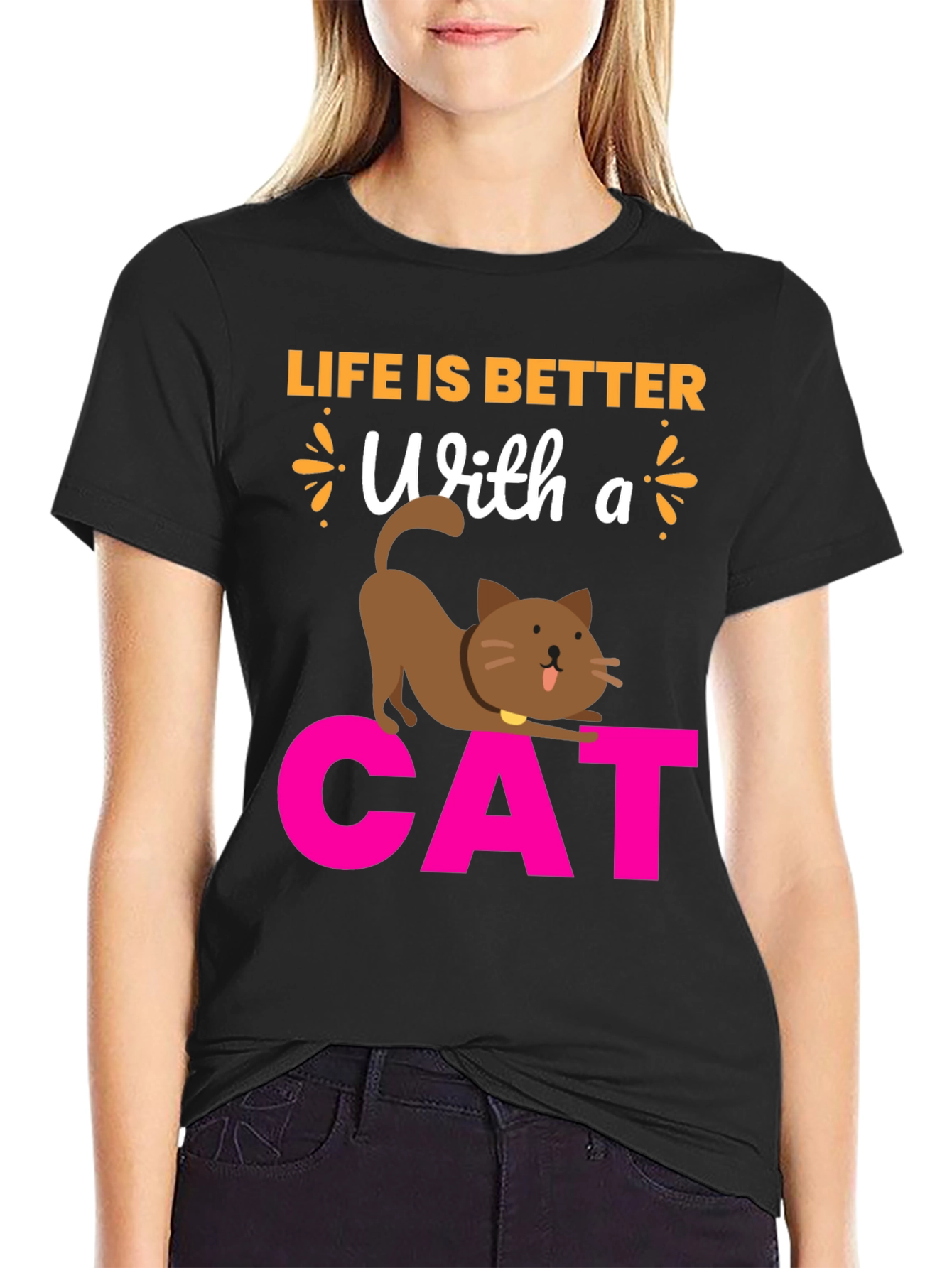 Life is Better With a Cat T-Shirt