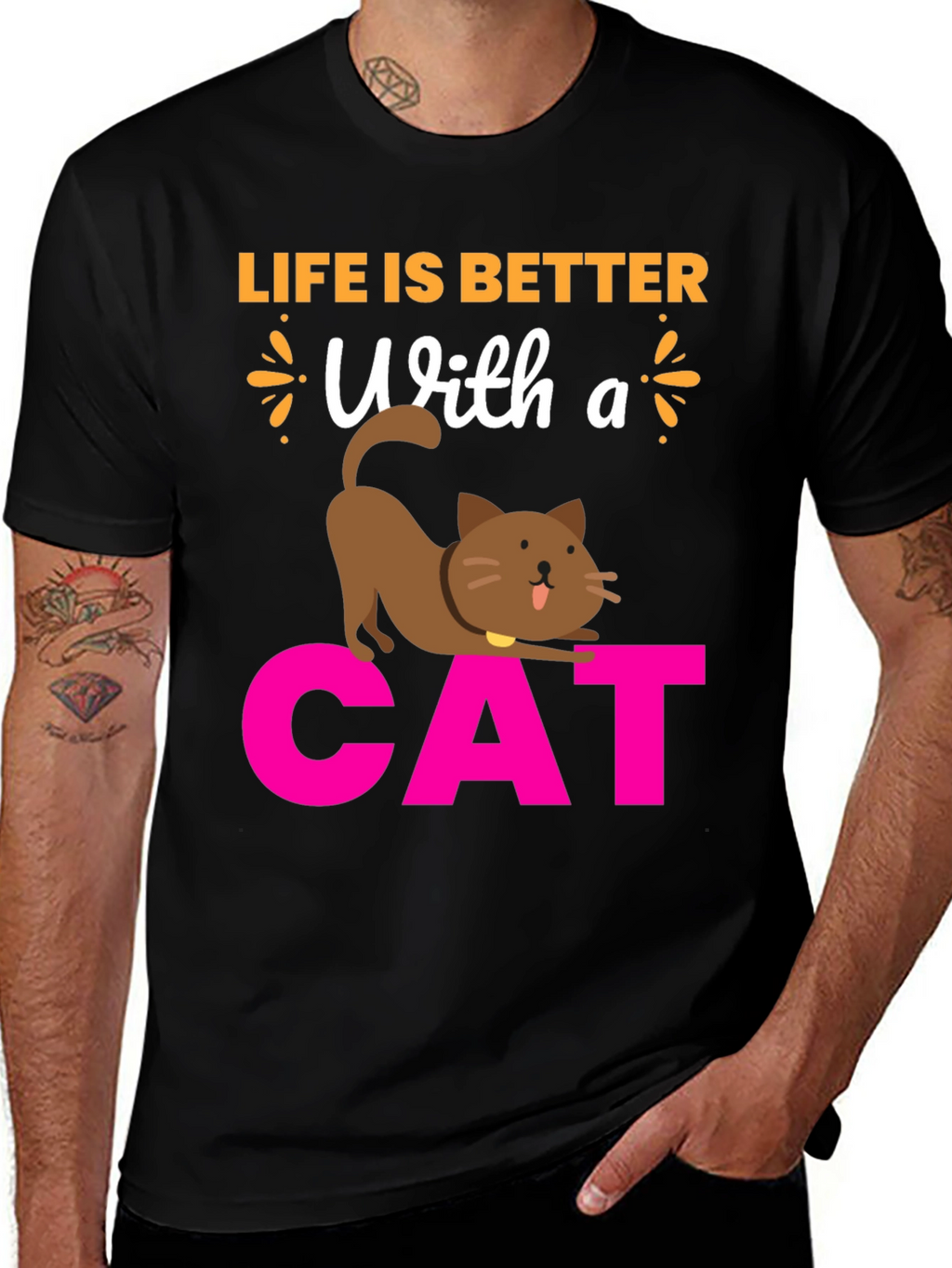 Life is Better With a Cat T-Shirt