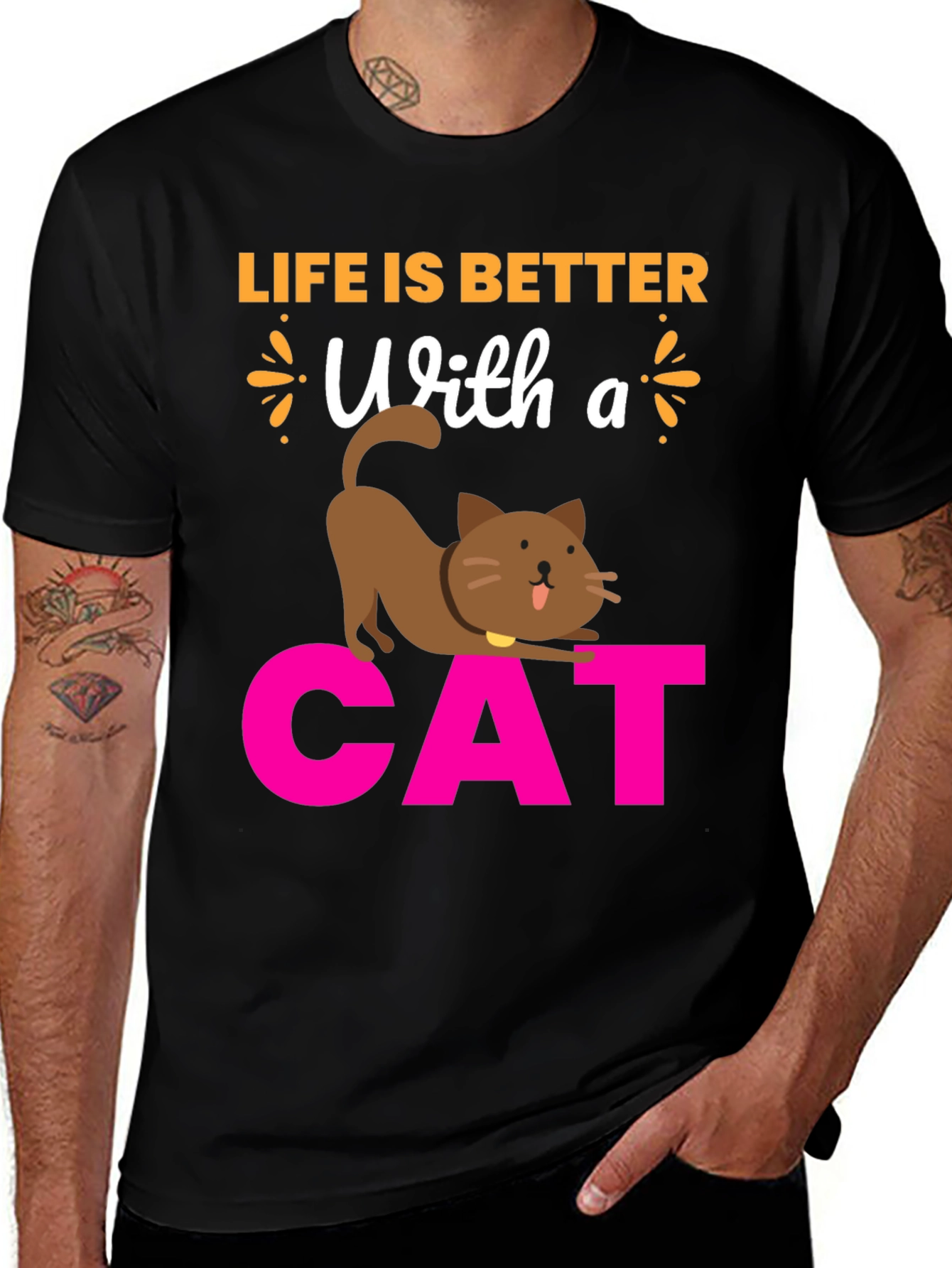 Life is Better With a Cat T-Shirt