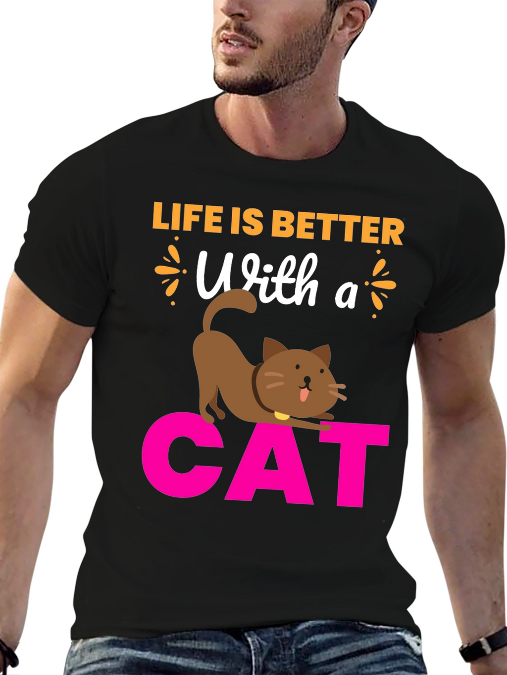 Life is Better With a Cat T-Shirt