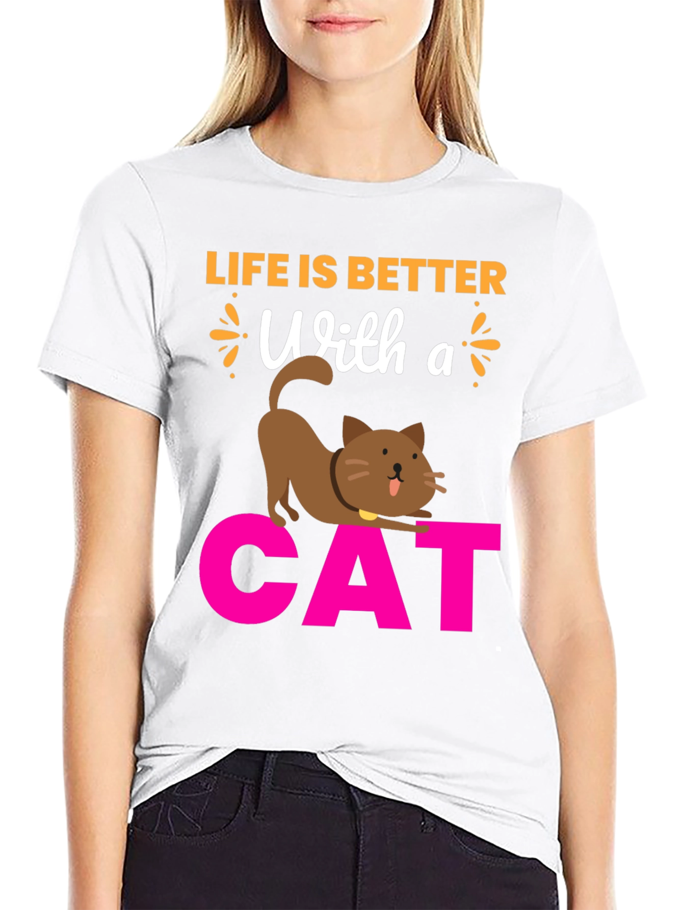 Life is Better With a Cat T-Shirt