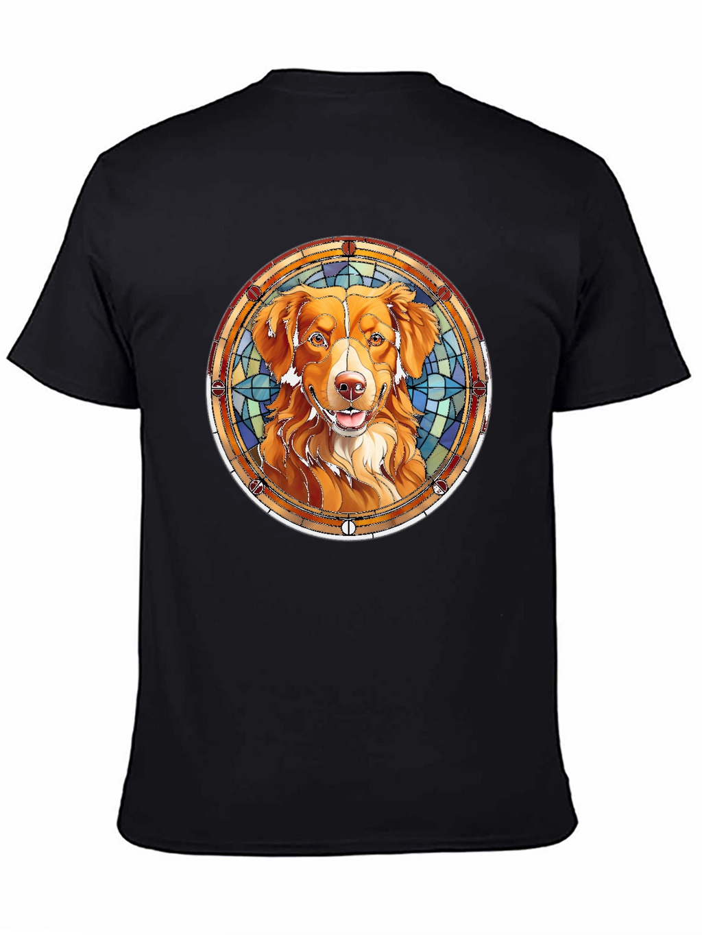 Dog Breed Art Mens Black T-Shirt