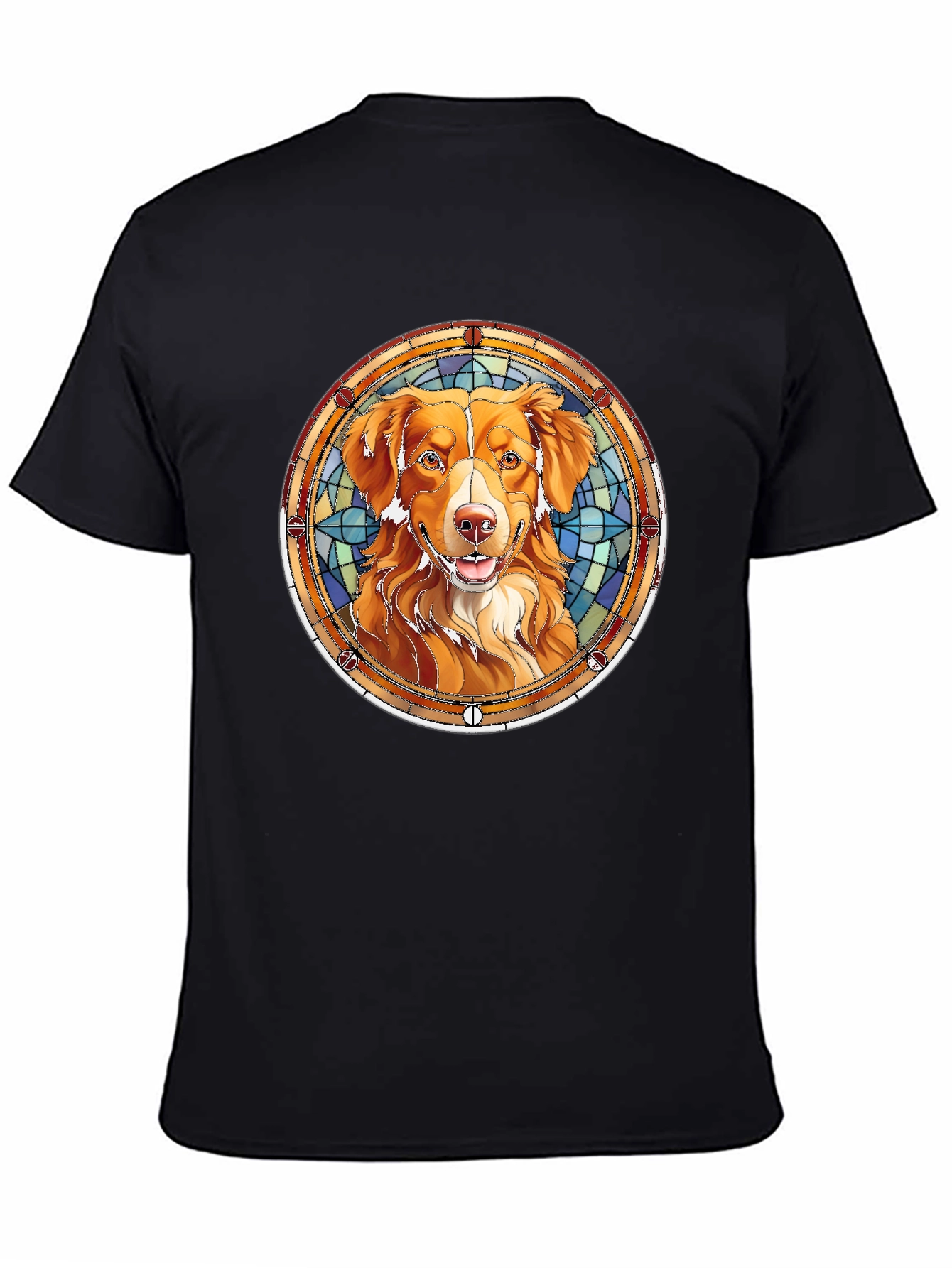 Dog Breed Art Mens Black T-Shirt