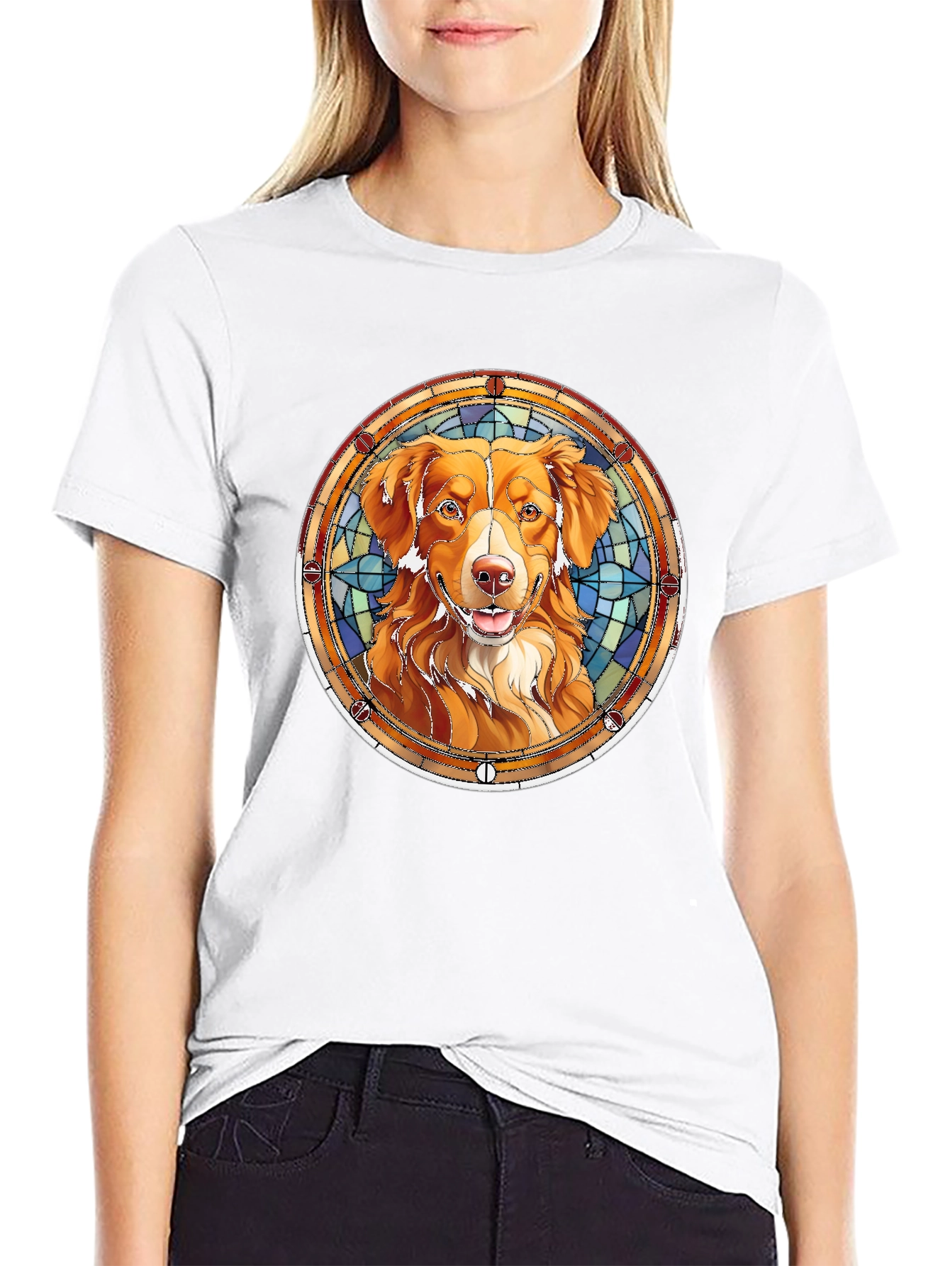 Dog Breed Art Mens Black T-Shirt