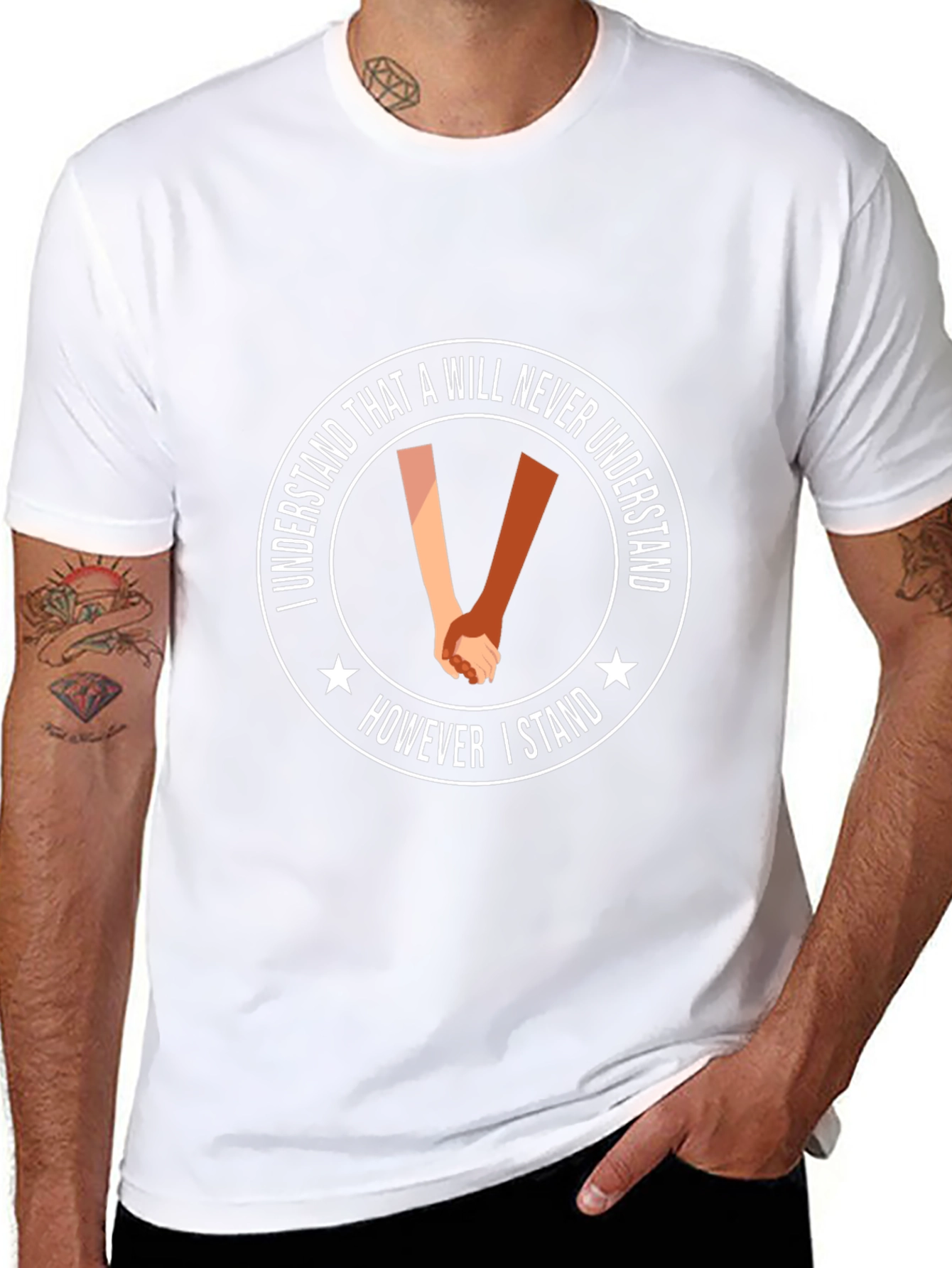 I Stand Black T-Shirt