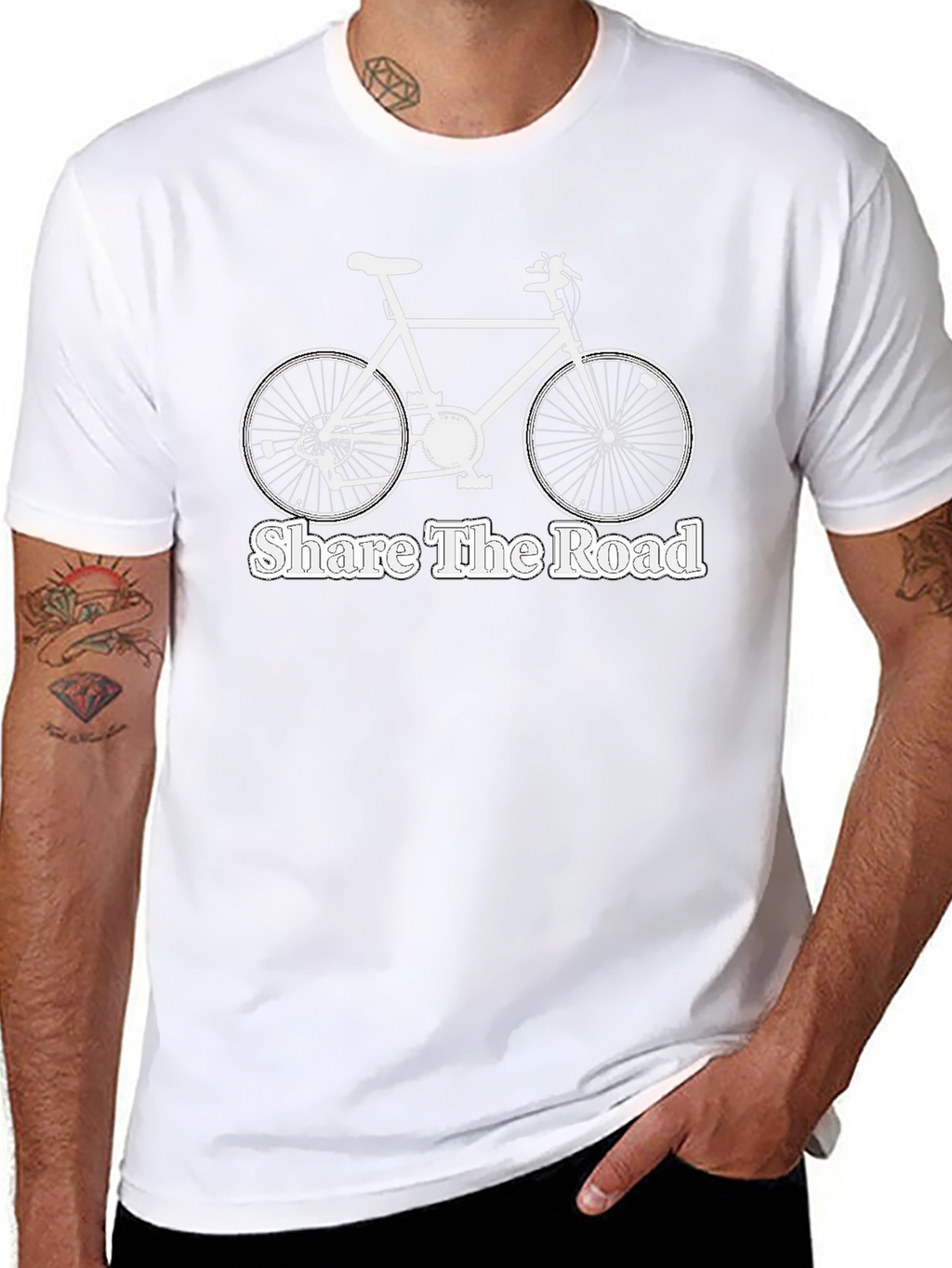 Share the Road Bicycle Graphic T-Shirt