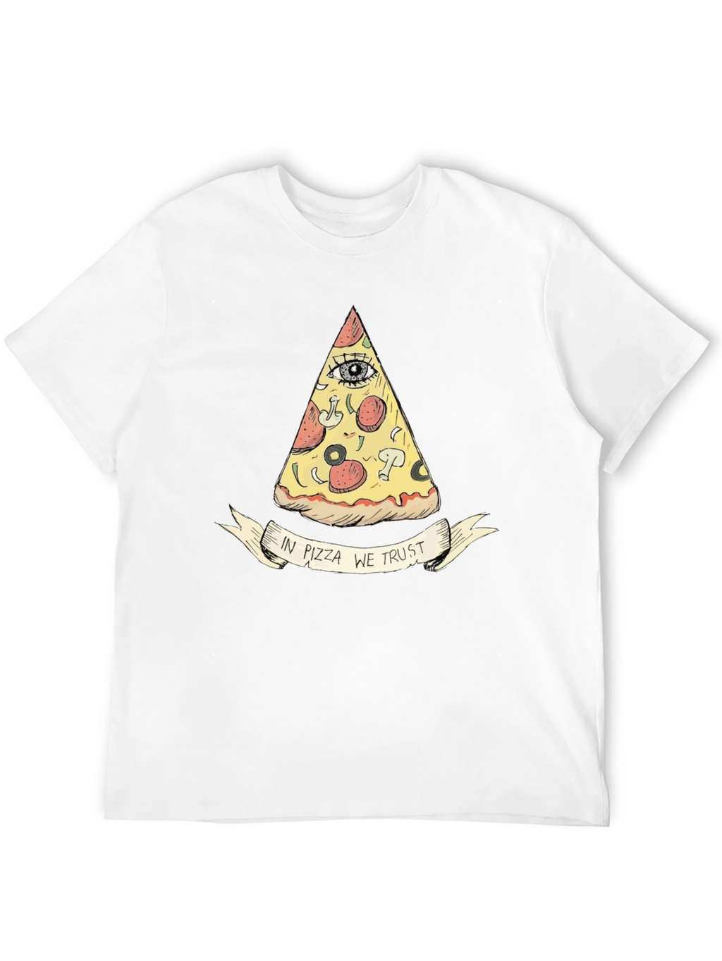 In Pizza We Trust Graphic T-Shirt