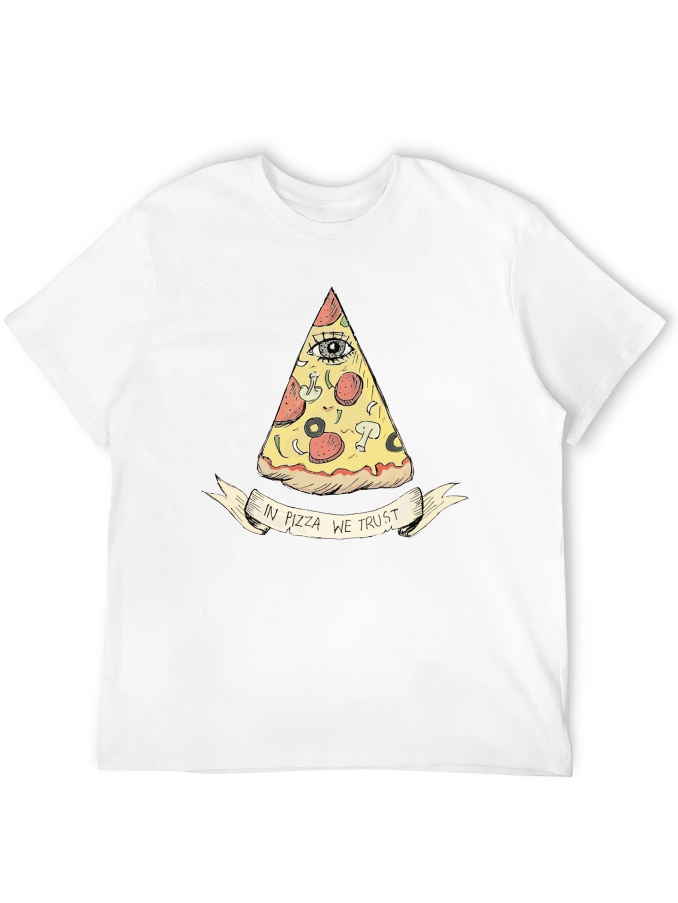 In Pizza We Trust Graphic T-Shirt