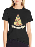 In Pizza We Trust Graphic T-Shirt