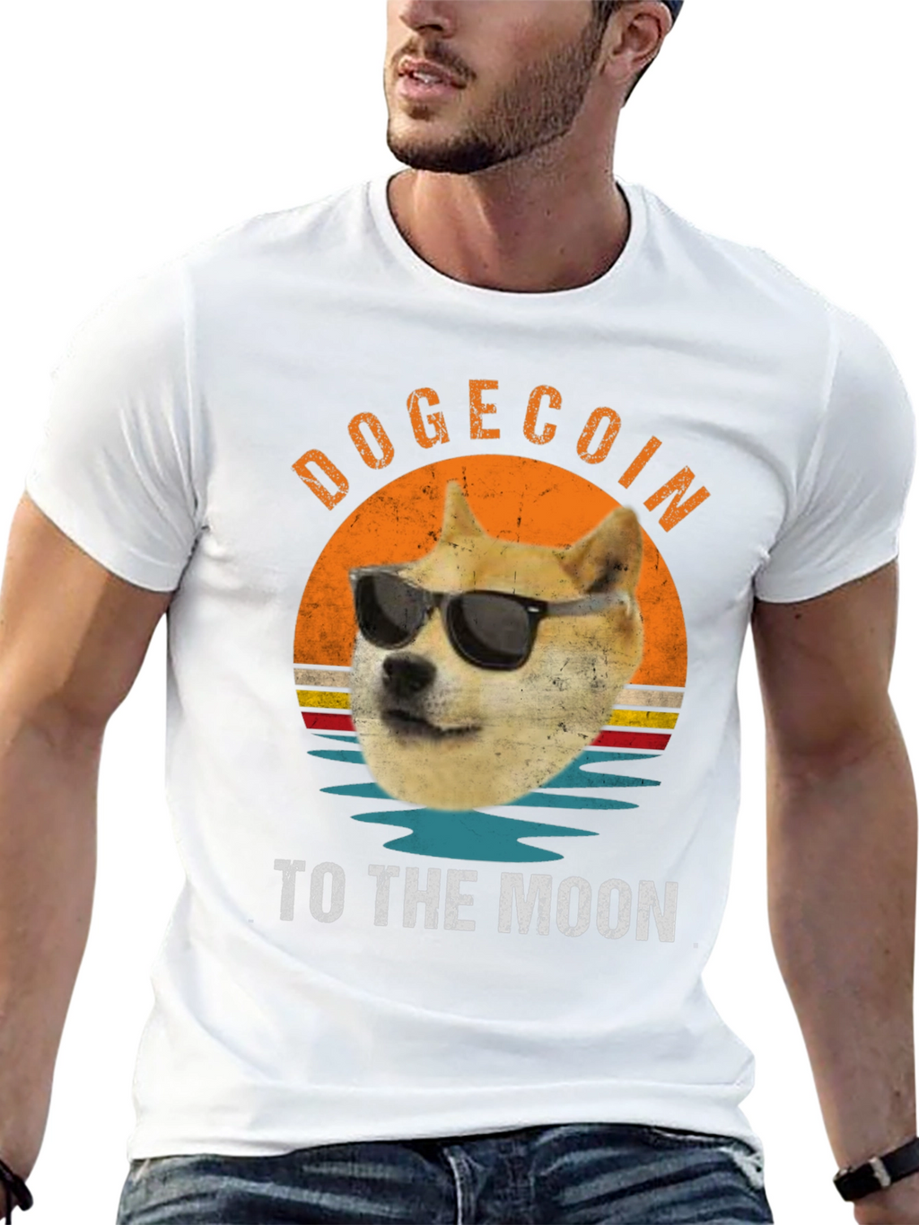 Dogecoin to the Moon T-Shirt - Crypto Meme Tee