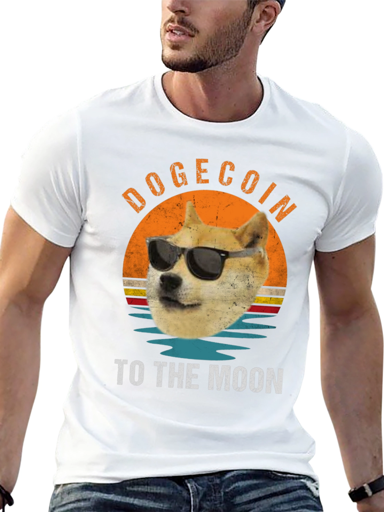 Dogecoin to the Moon T-Shirt - Crypto Meme Tee