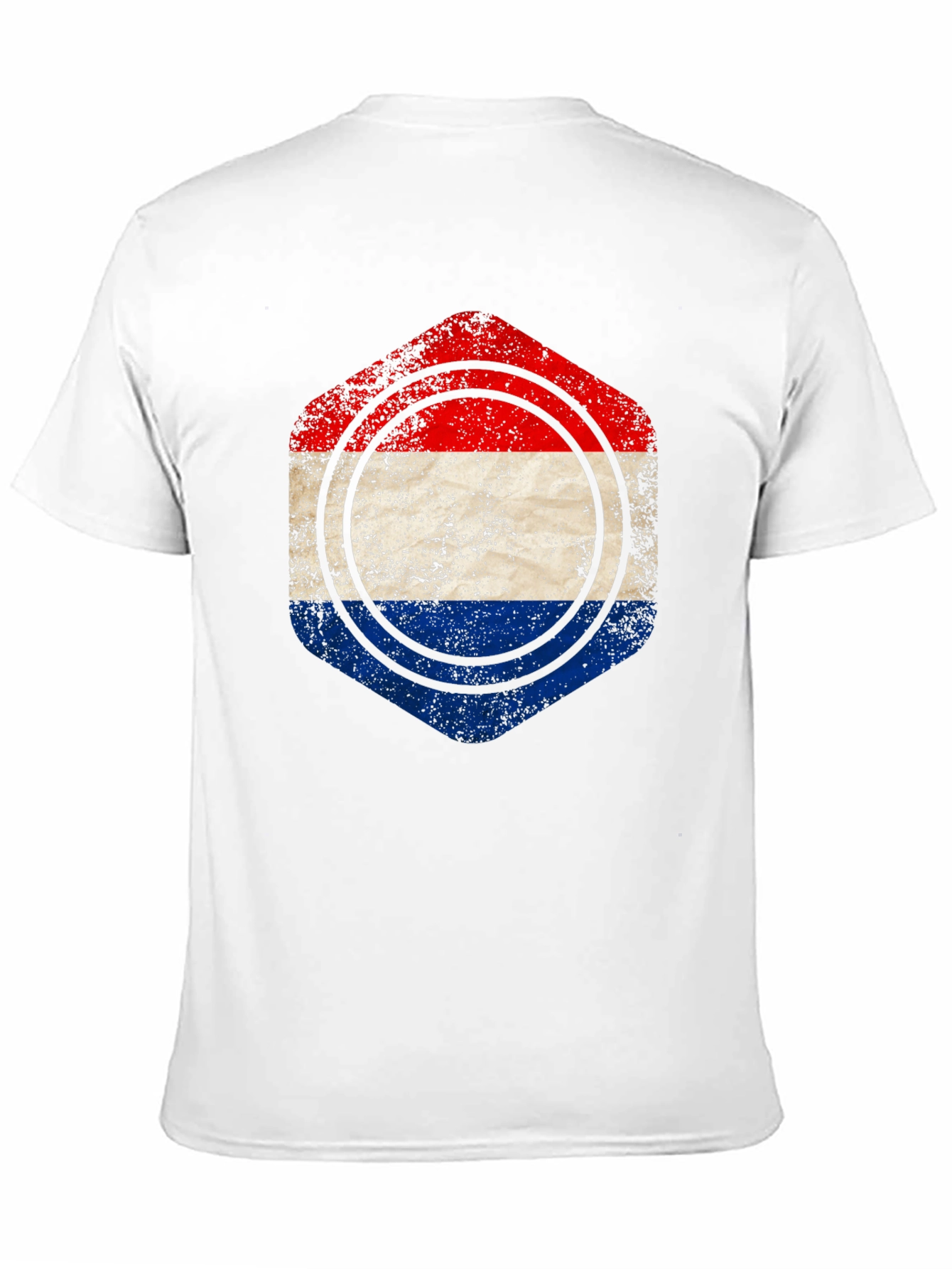 Netherlands Flag Distressed Graphic Tee