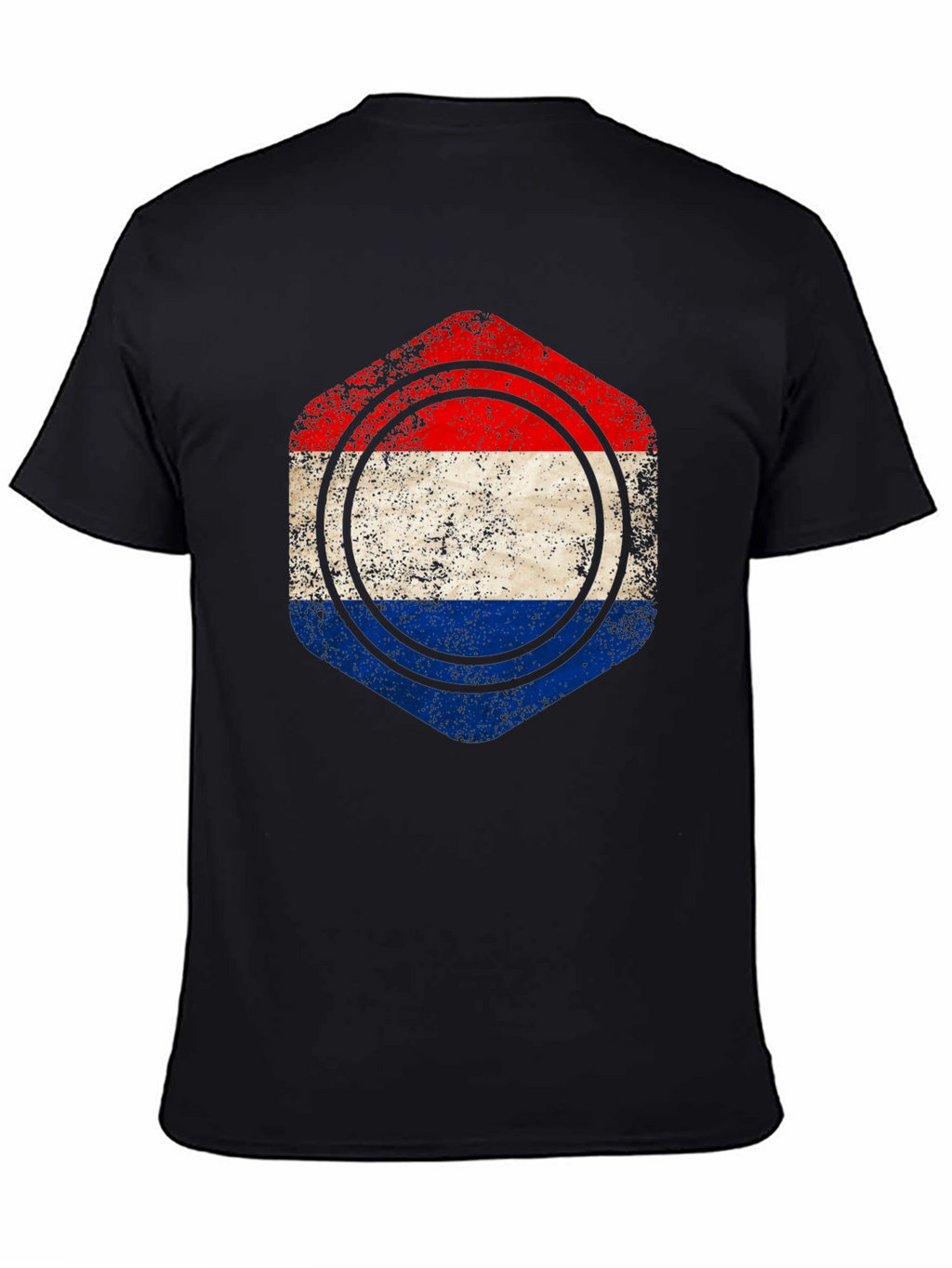 Netherlands Flag Distressed Graphic Tee