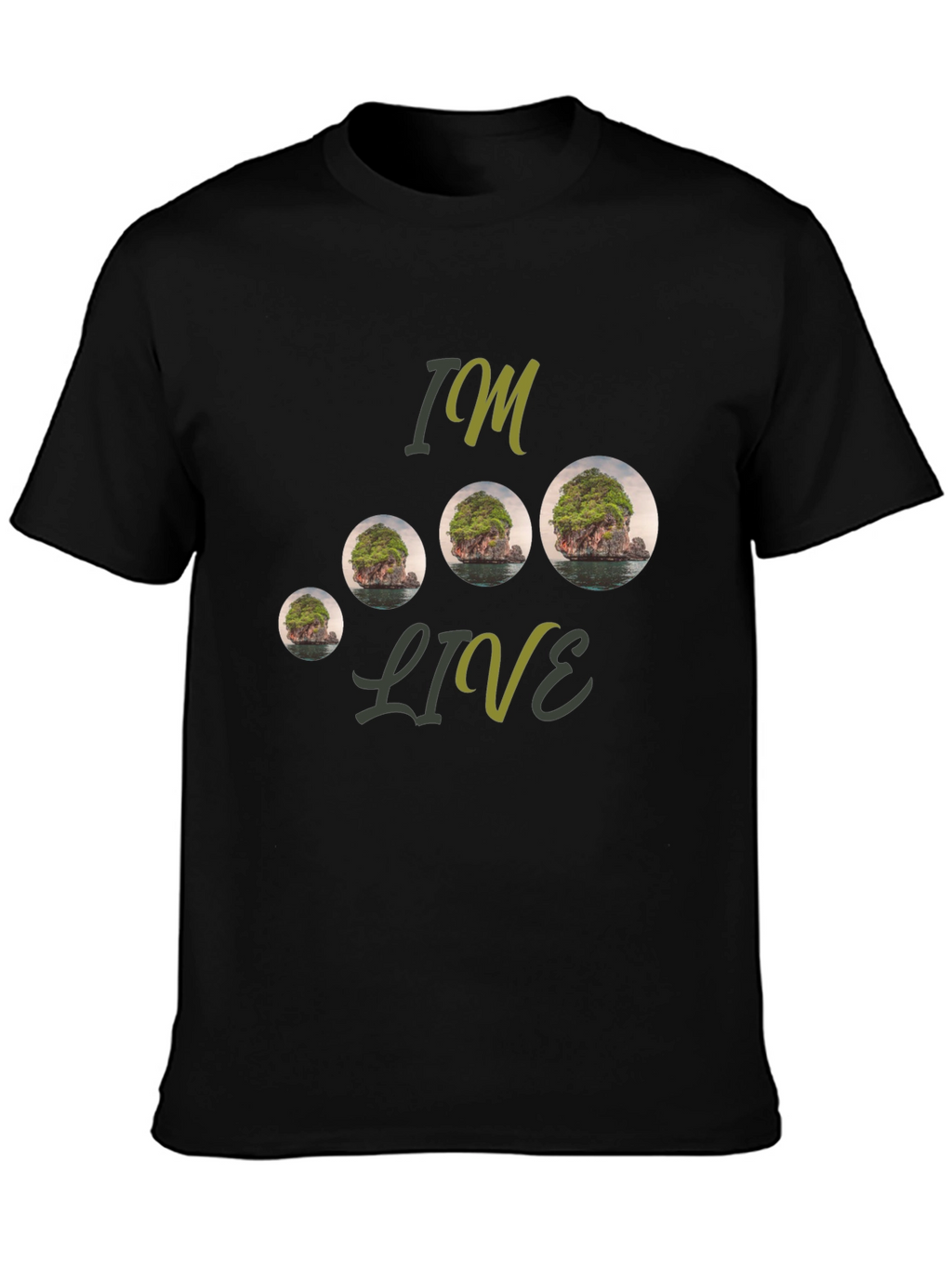 Island Landscape Graphic Tee