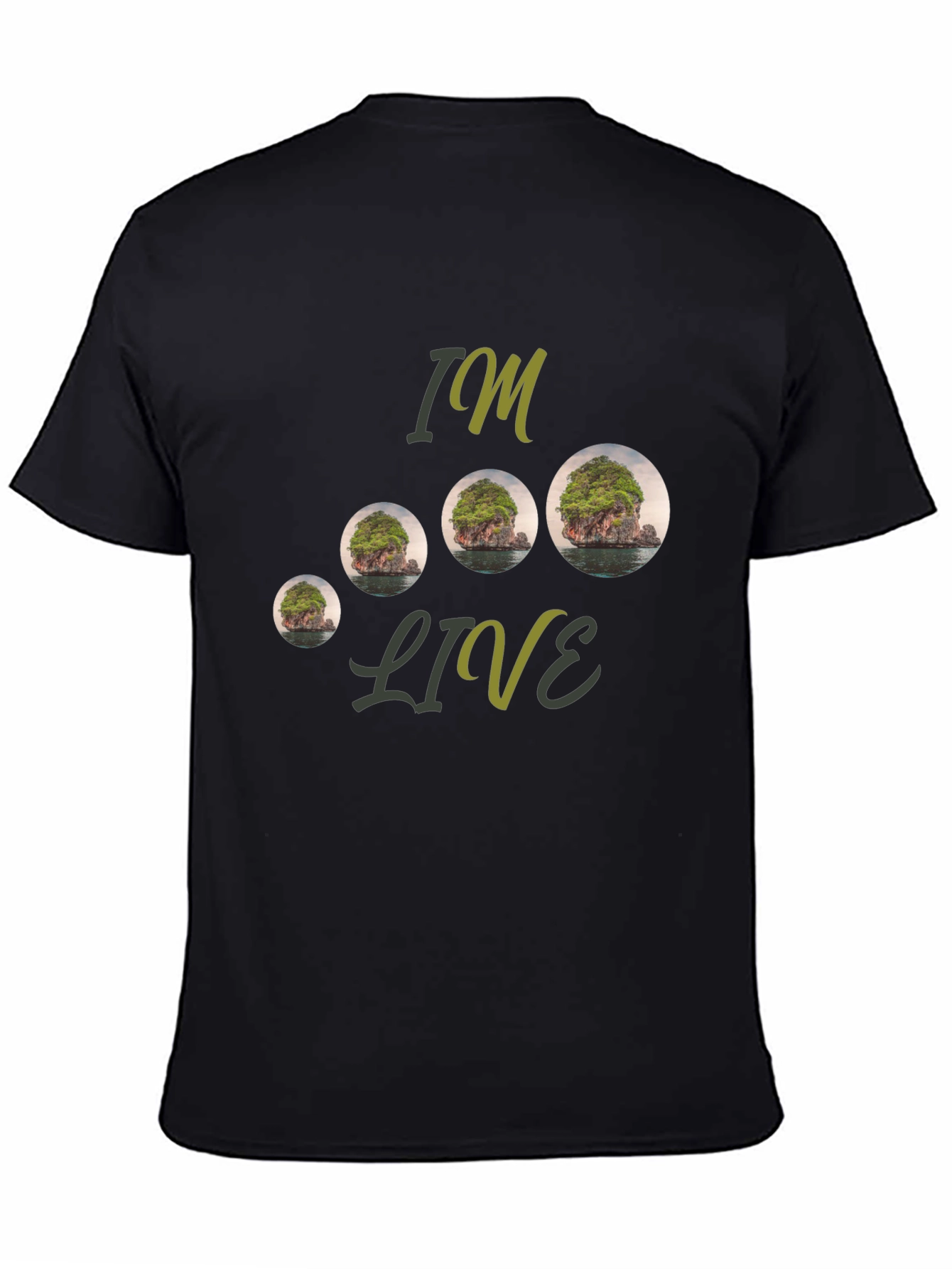 Island Landscape Graphic Tee