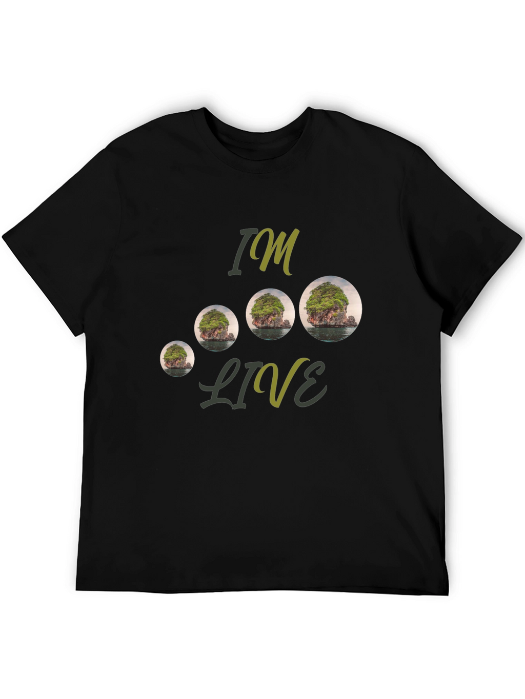 Island Landscape Graphic Tee