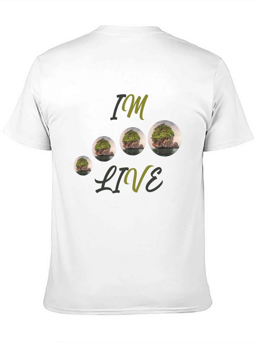 Island Landscape Graphic Tee