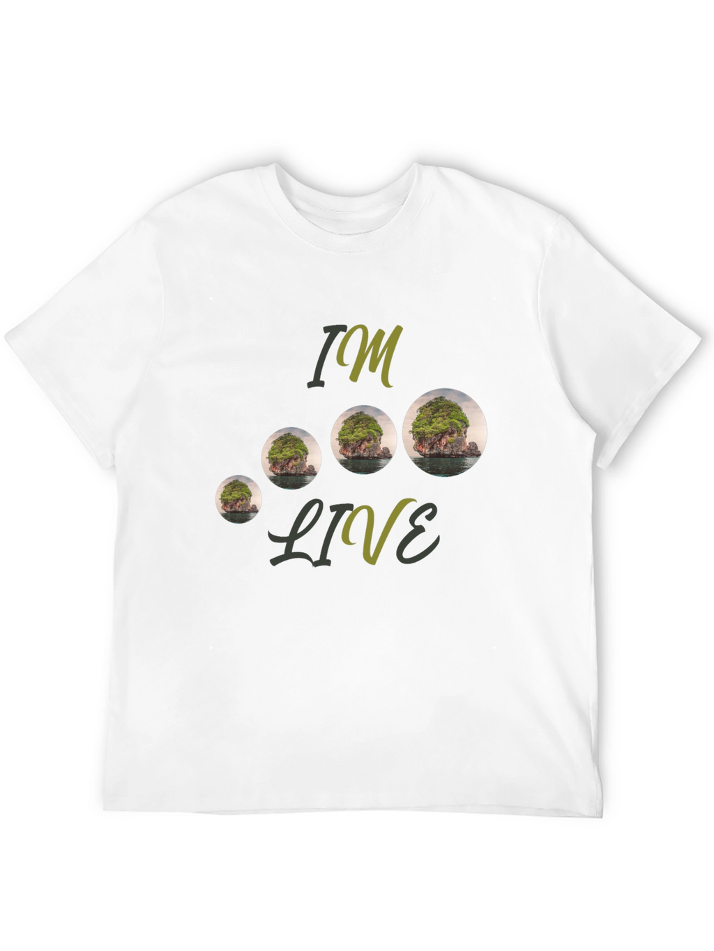 Island Landscape Graphic Tee