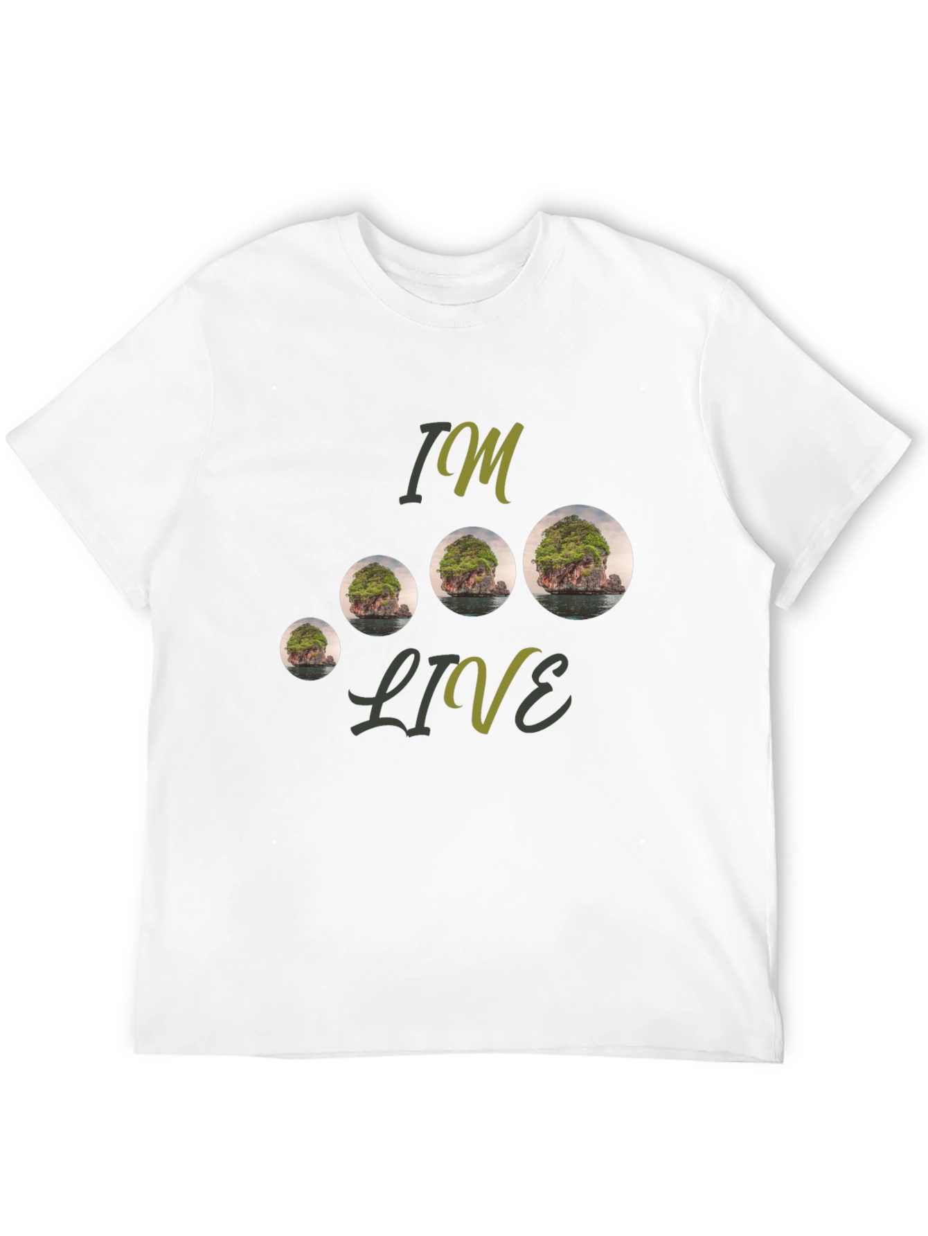 Island Landscape Graphic Tee