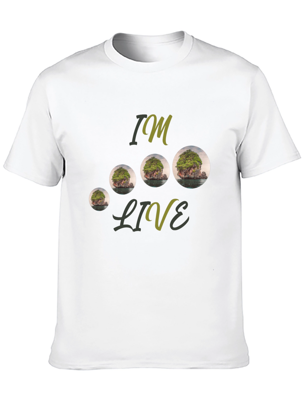 Island Landscape Graphic Tee