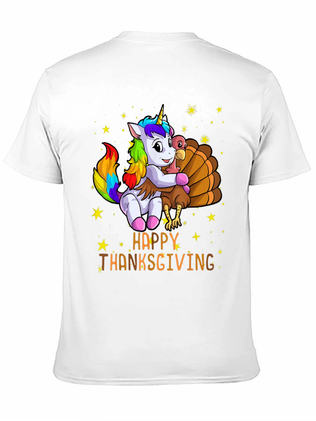 Happy Thanksgiving Unicorn Turkey Hug T-Shirt