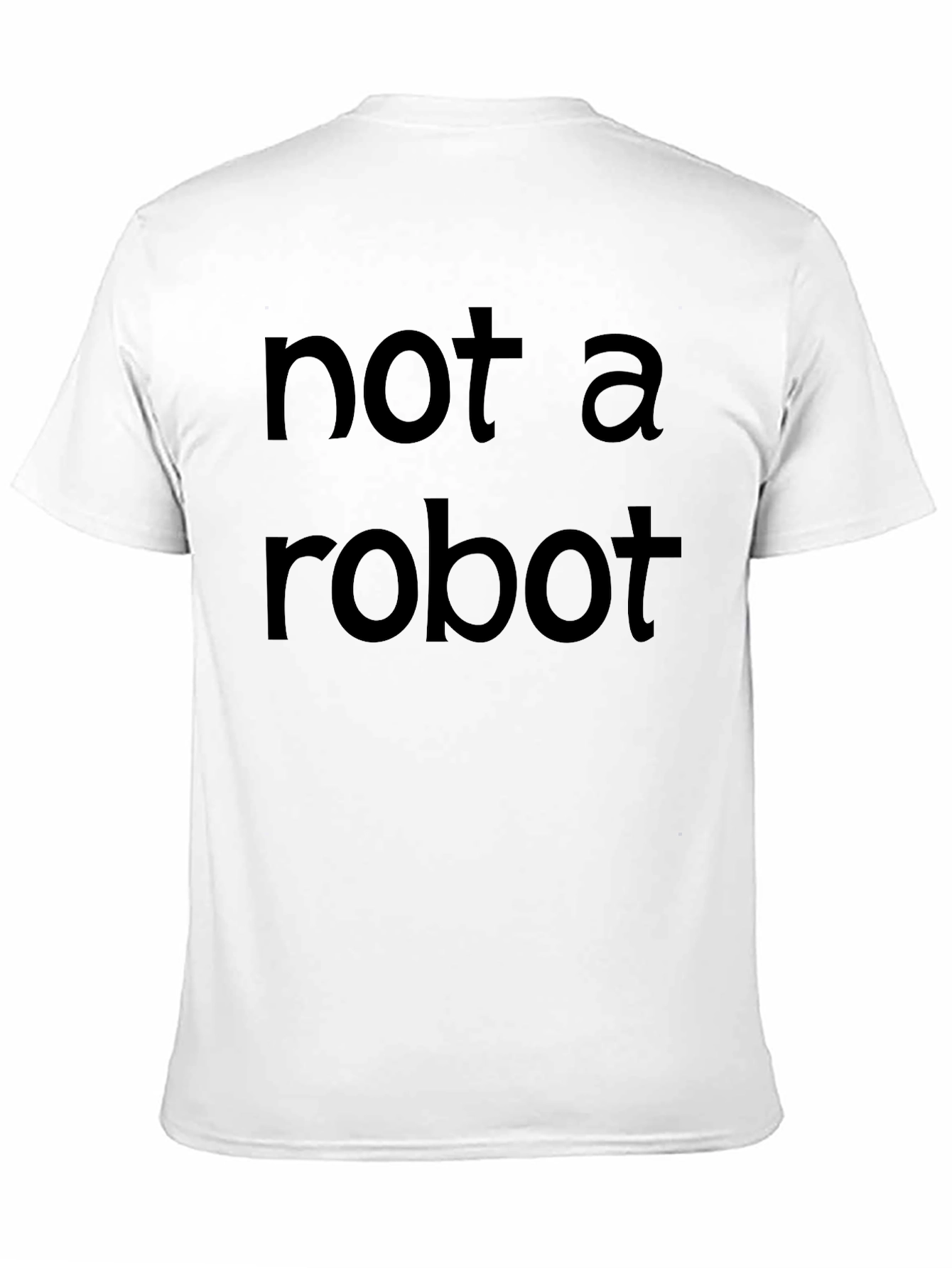 Not A Robot Black Crew Neck T-Shirt