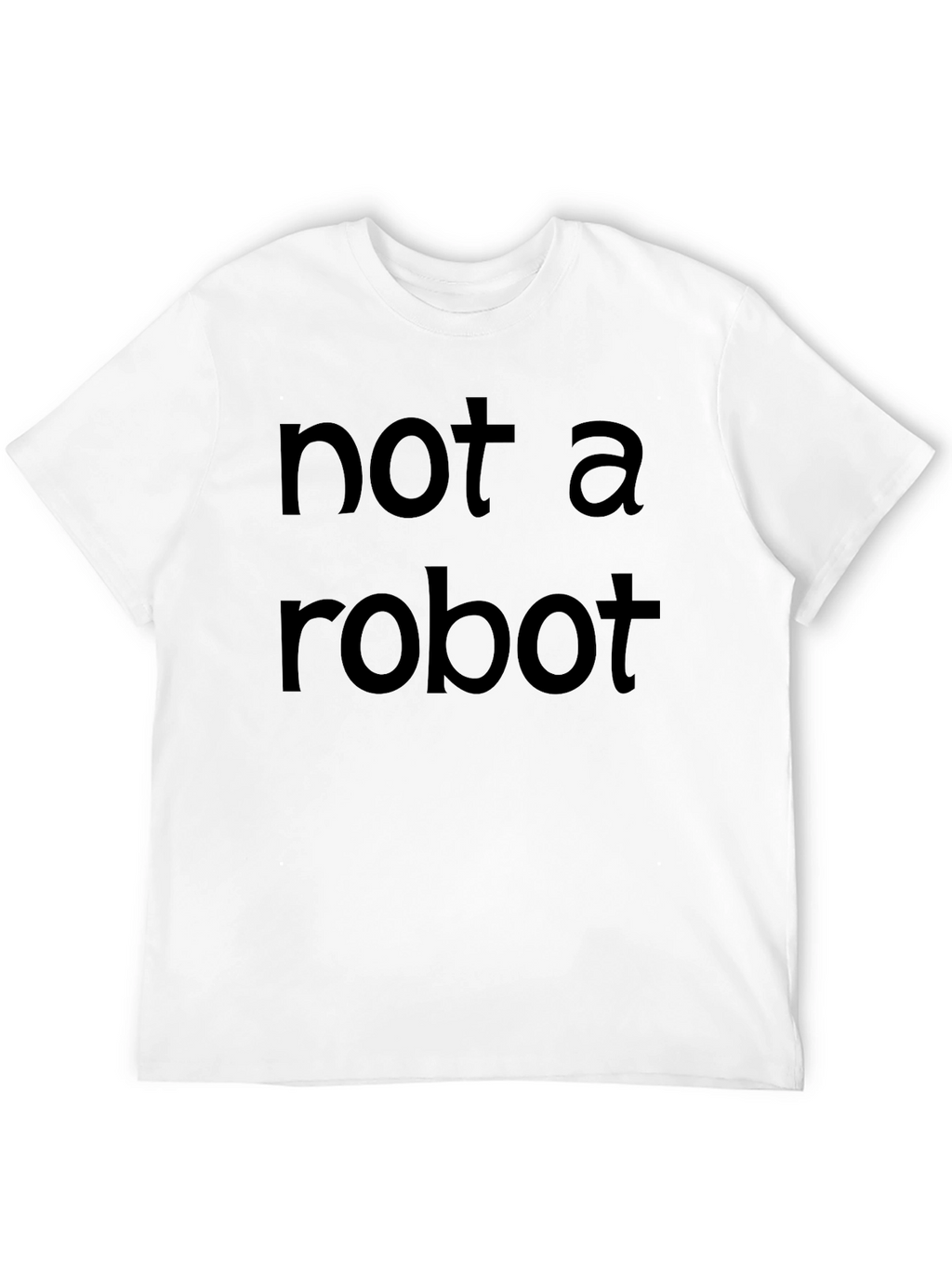 Not A Robot Black Crew Neck T-Shirt
