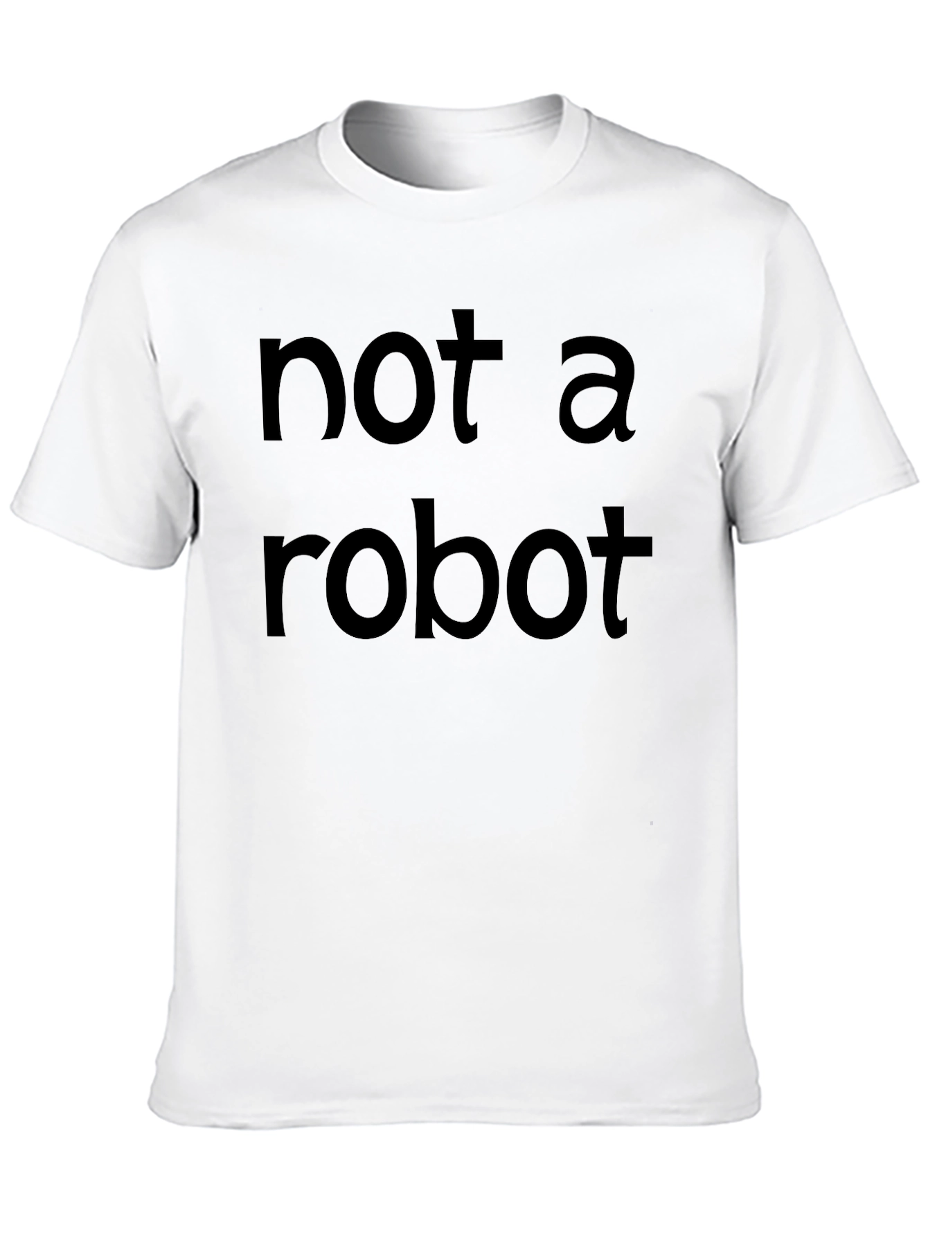 Not A Robot Black Crew Neck T-Shirt