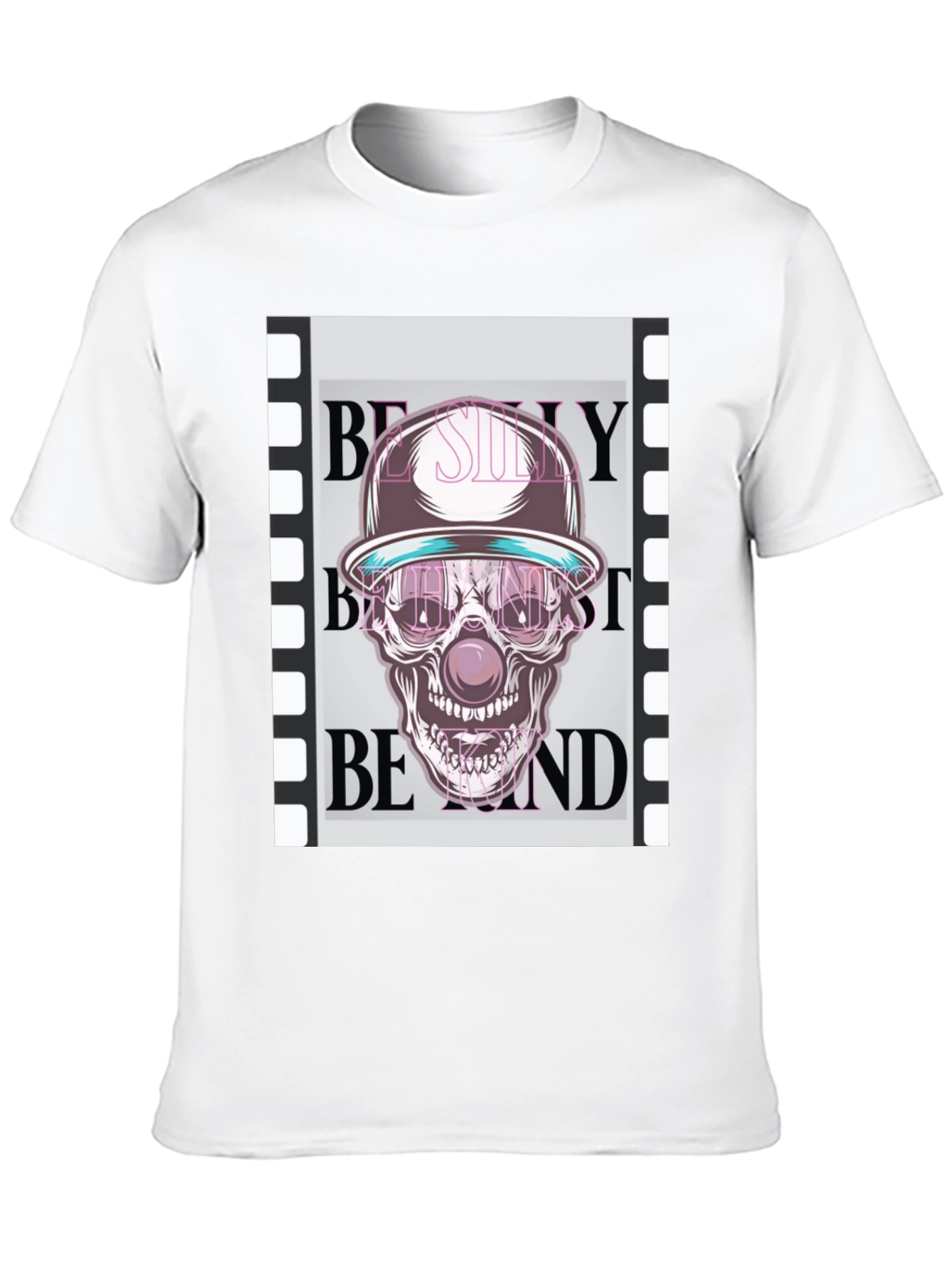 Skull Clown Graphic T-Shirt - Trendy Design