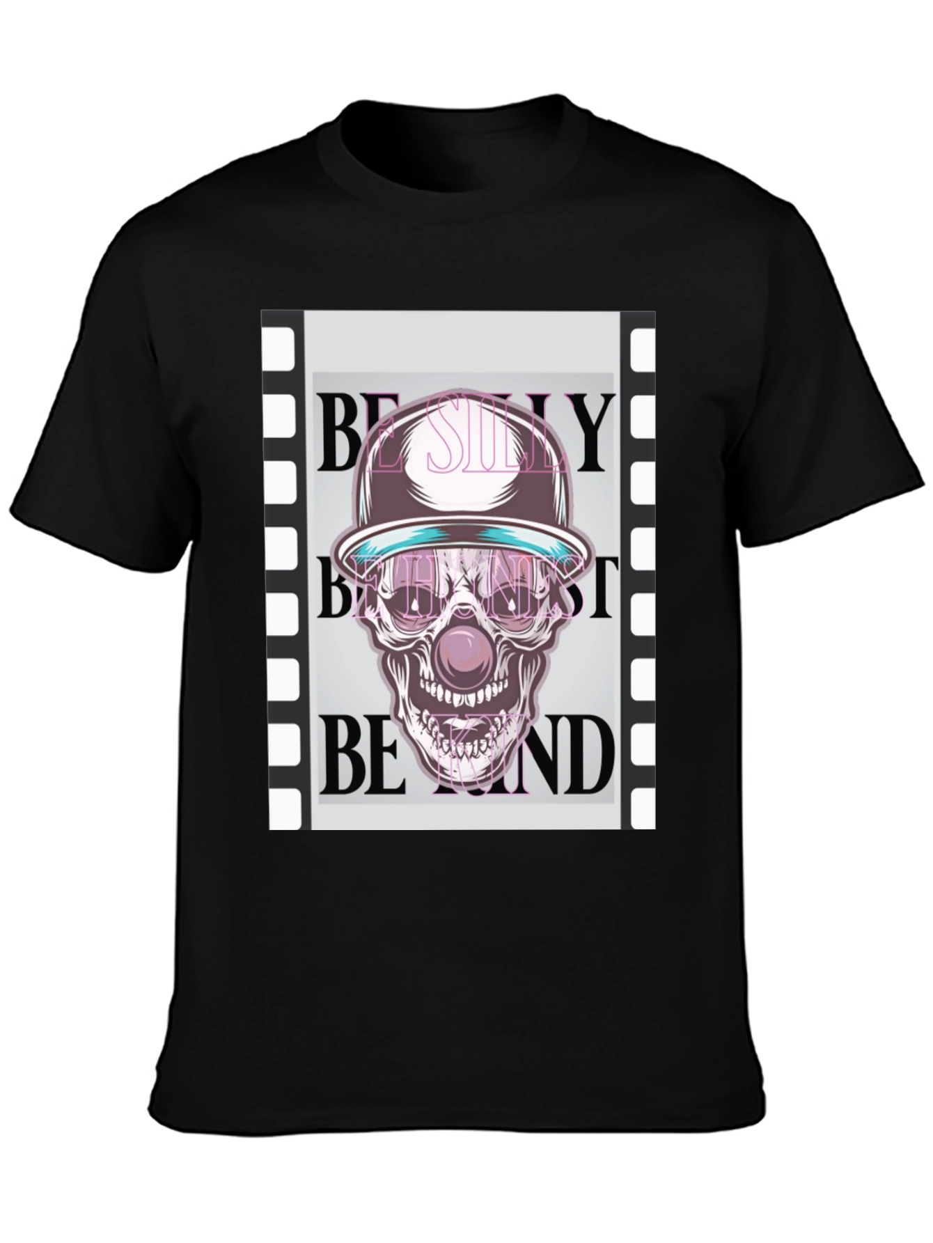 Skull Clown Graphic T-Shirt - Trendy Design