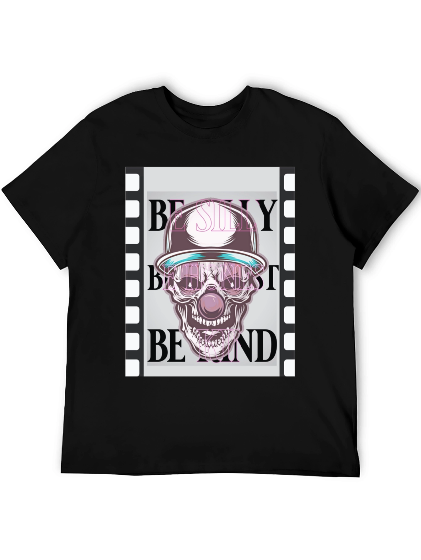 Skull Clown Graphic T-Shirt - Trendy Design