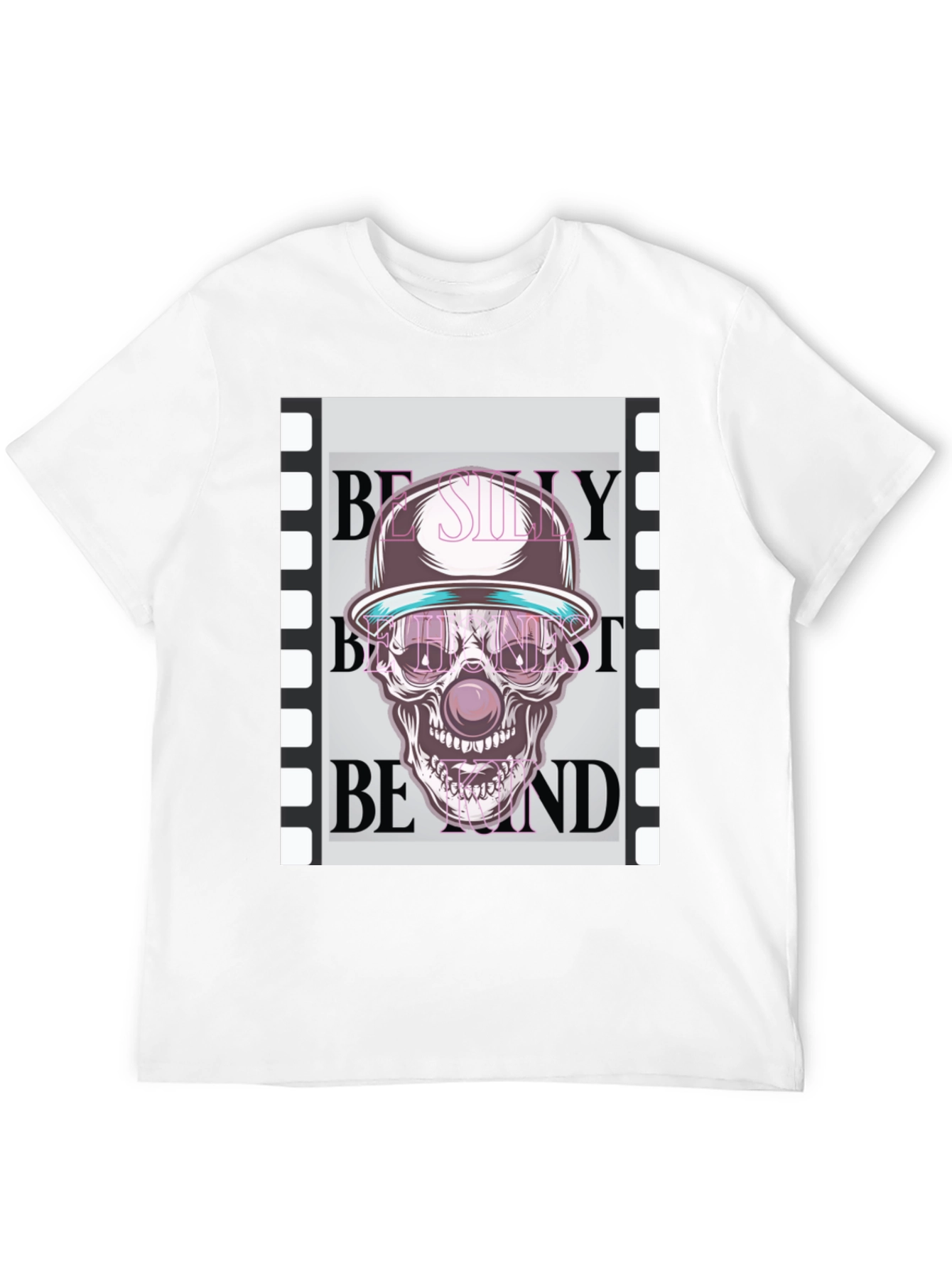 Skull Clown Graphic T-Shirt - Trendy Design