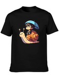 Cartoon Snail Ride T-Shirt