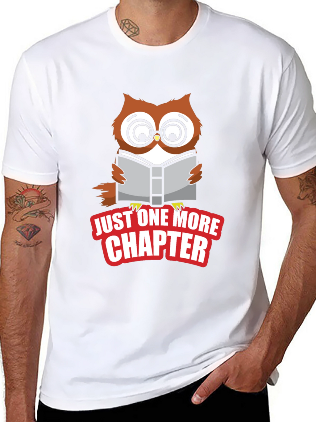 Just One More Chapter Owl Graphic Tee