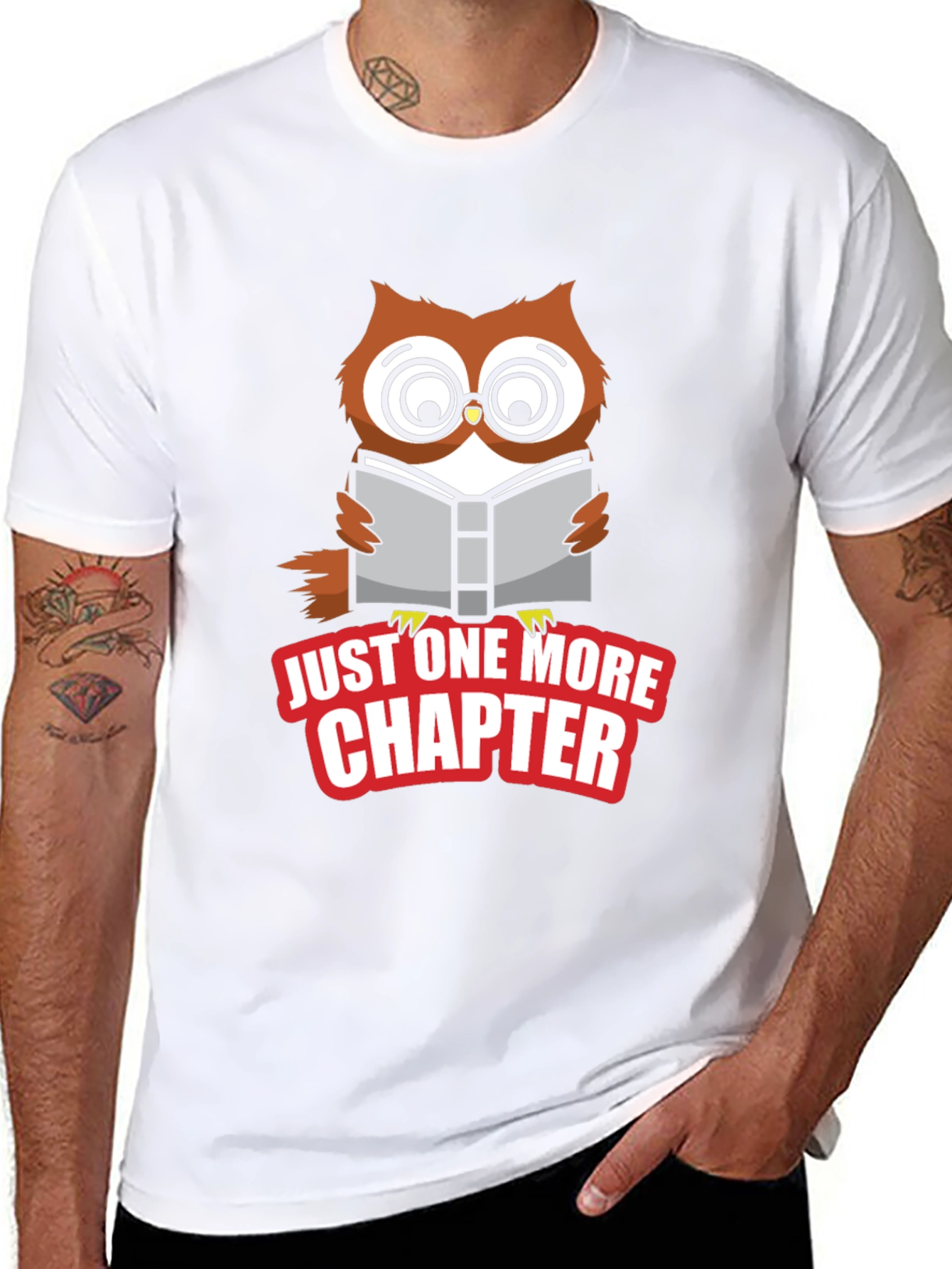Just One More Chapter Owl Graphic Tee