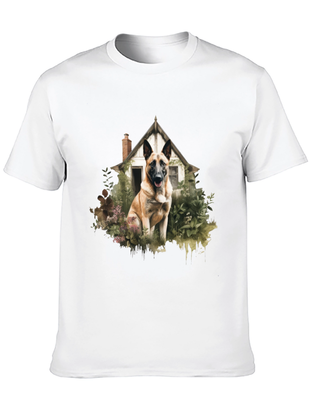Dog & House Graphic Tee - Stylish Casual Wear
