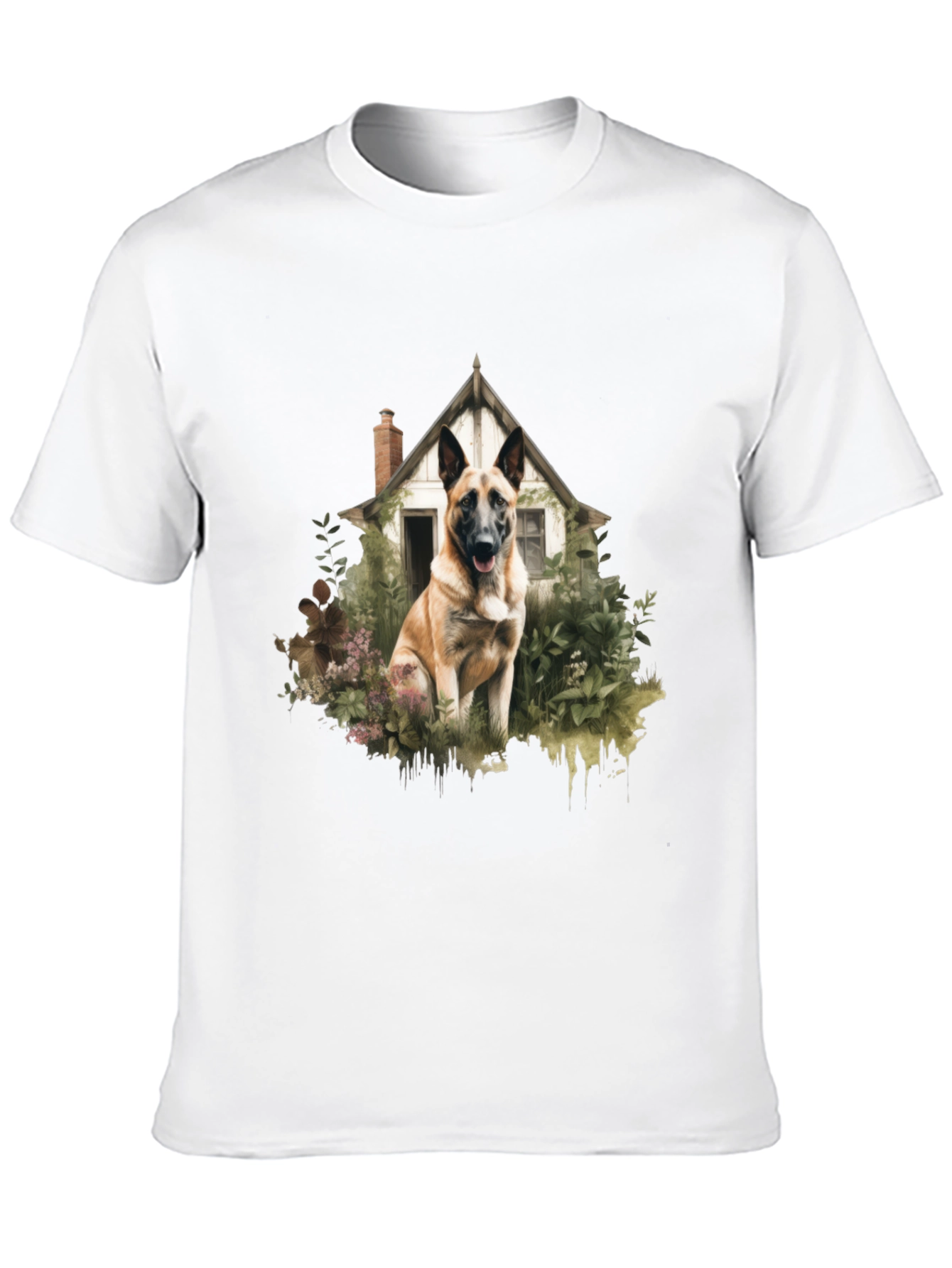 Dog & House Graphic Tee - Stylish Casual Wear