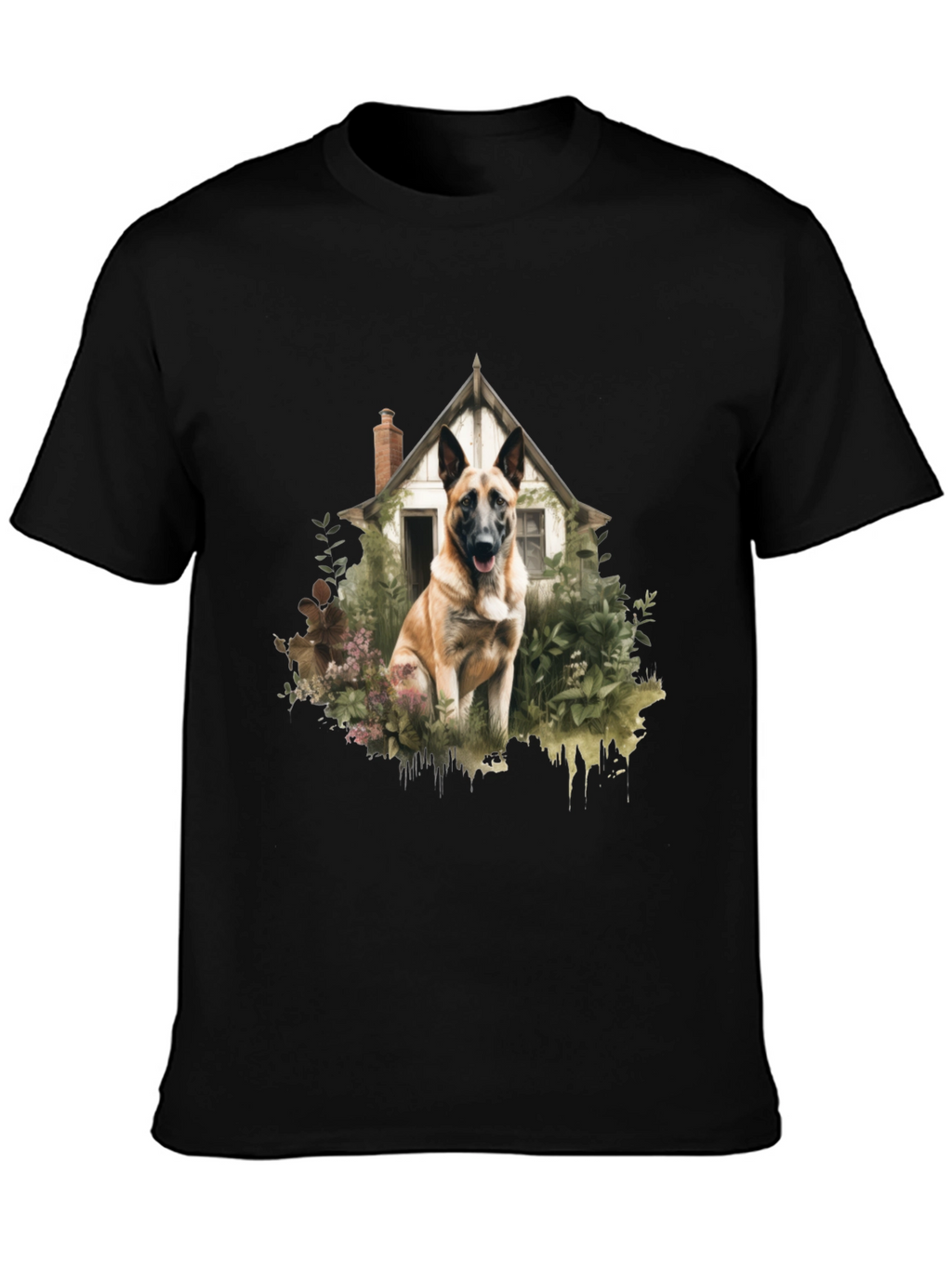 Dog & House Graphic Tee - Stylish Casual Wear