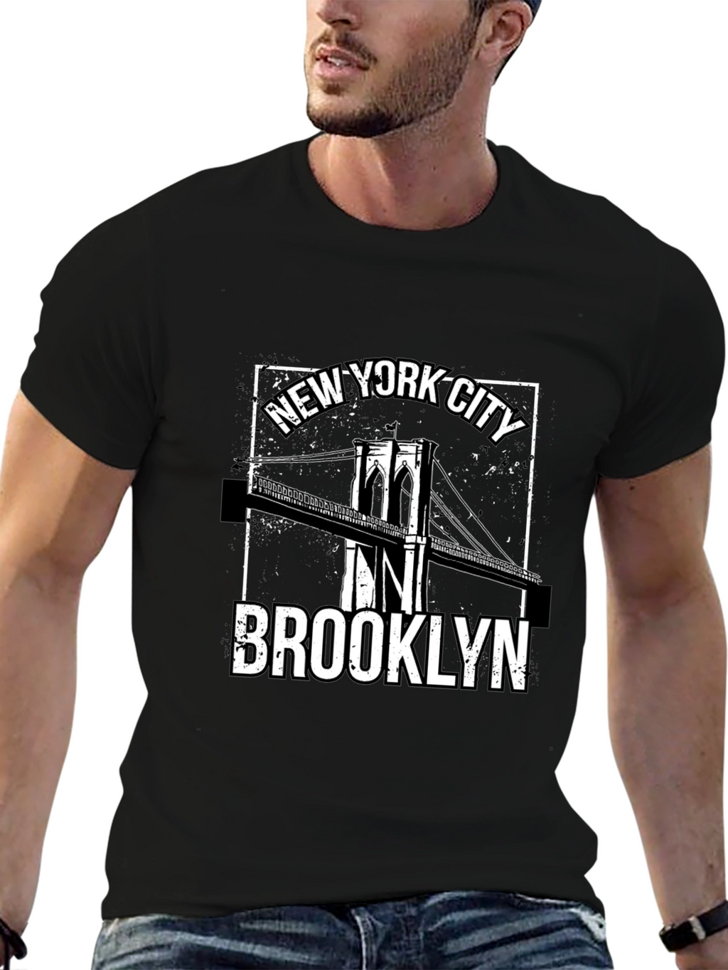 New York City Brooklyn Bridge Graphic Tee