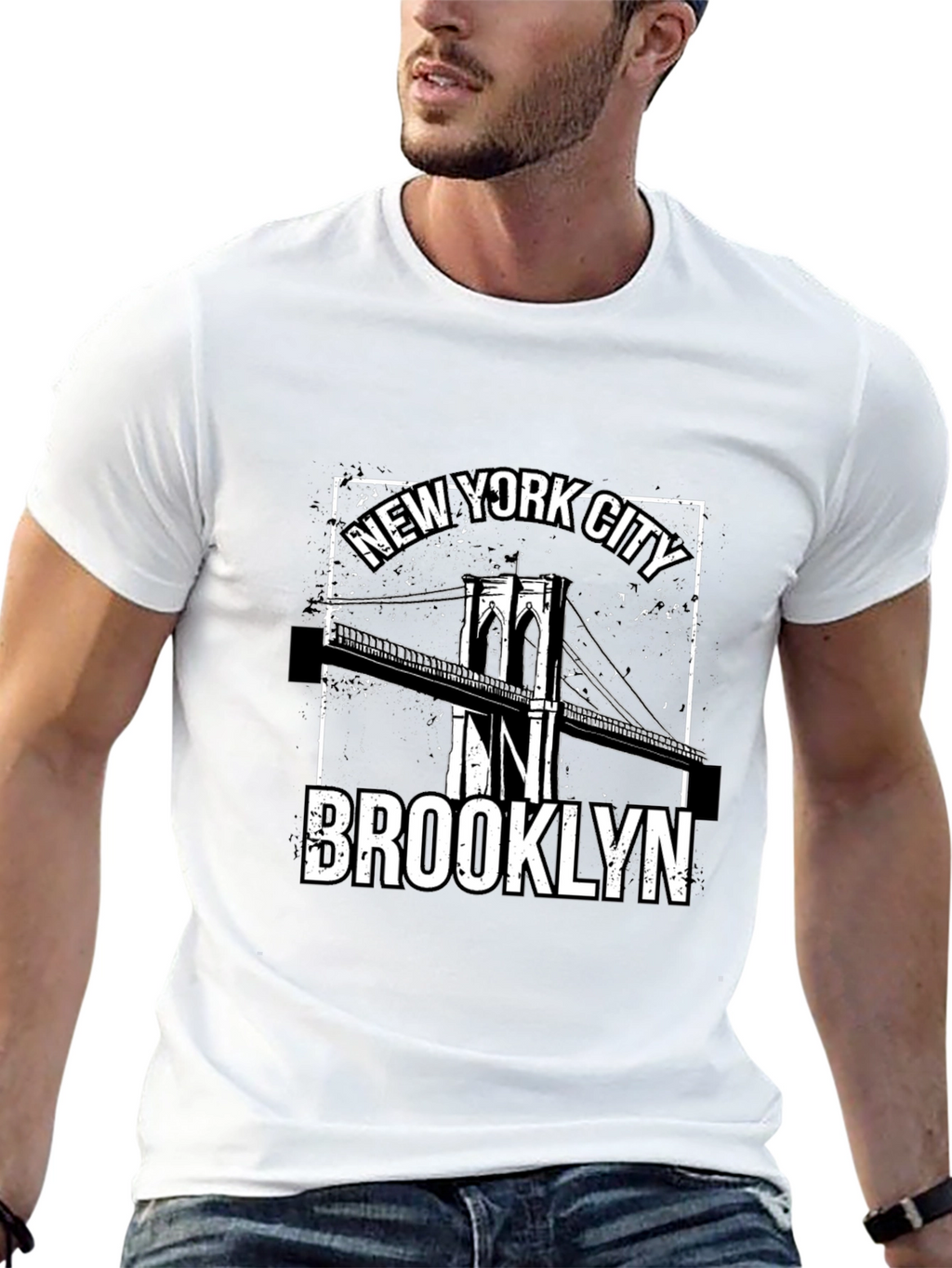 New York City Brooklyn Bridge Graphic Tee