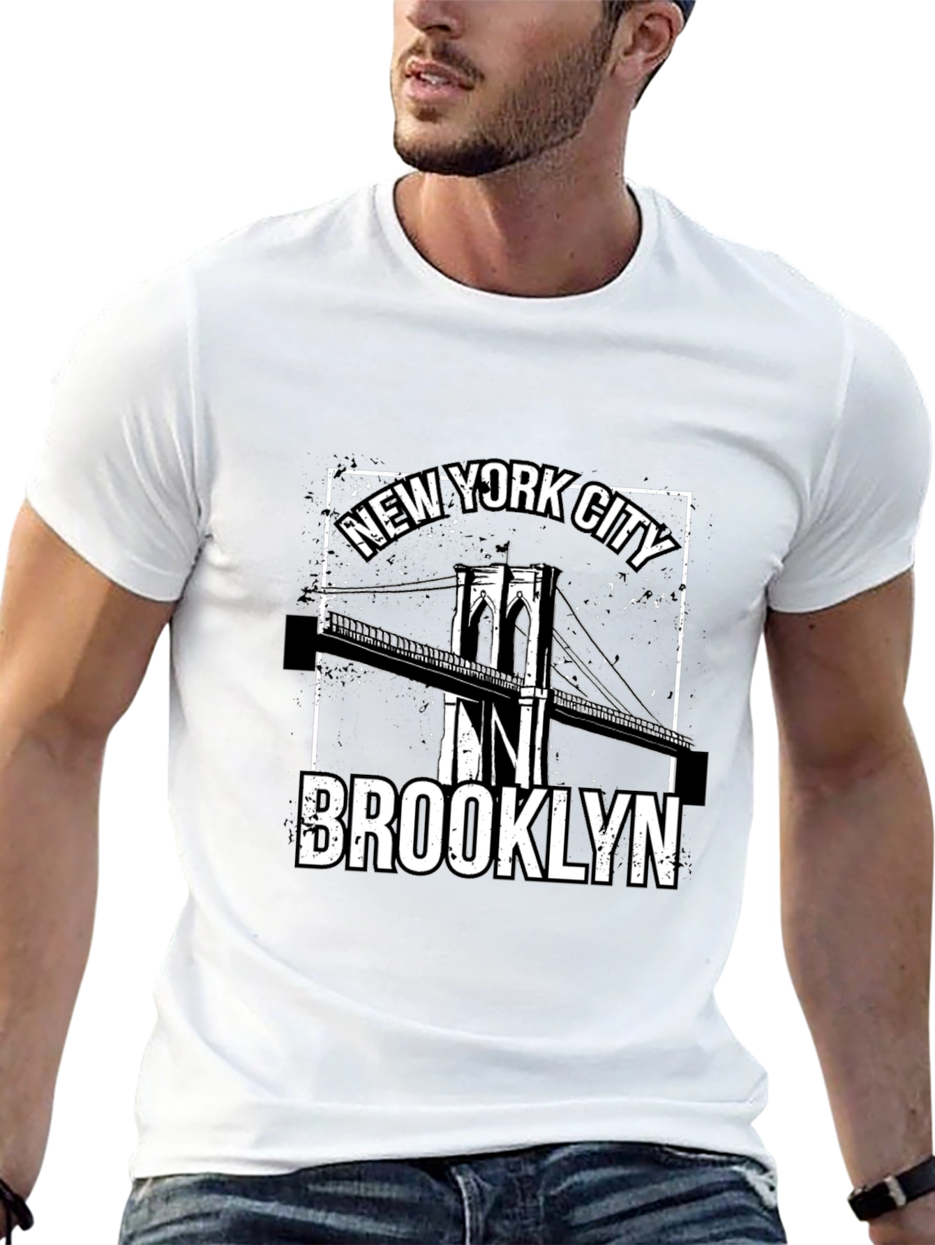 New York City Brooklyn Bridge Graphic Tee