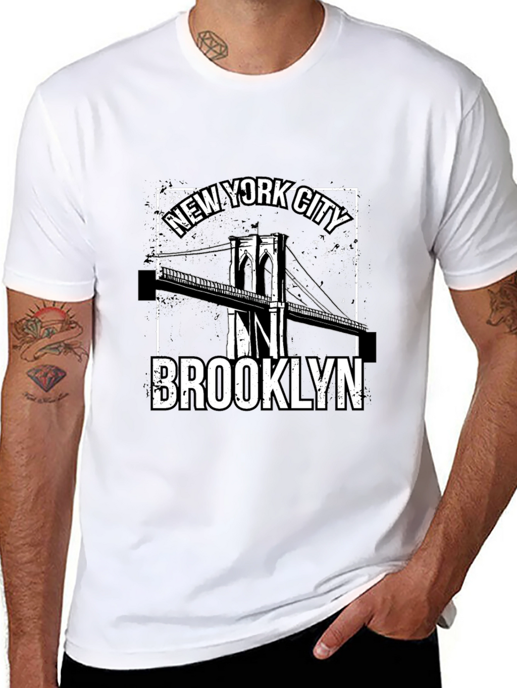 New York City Brooklyn Bridge Graphic Tee