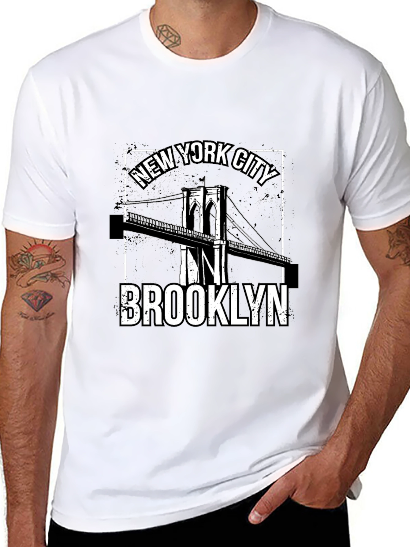 New York City Brooklyn Bridge Graphic Tee