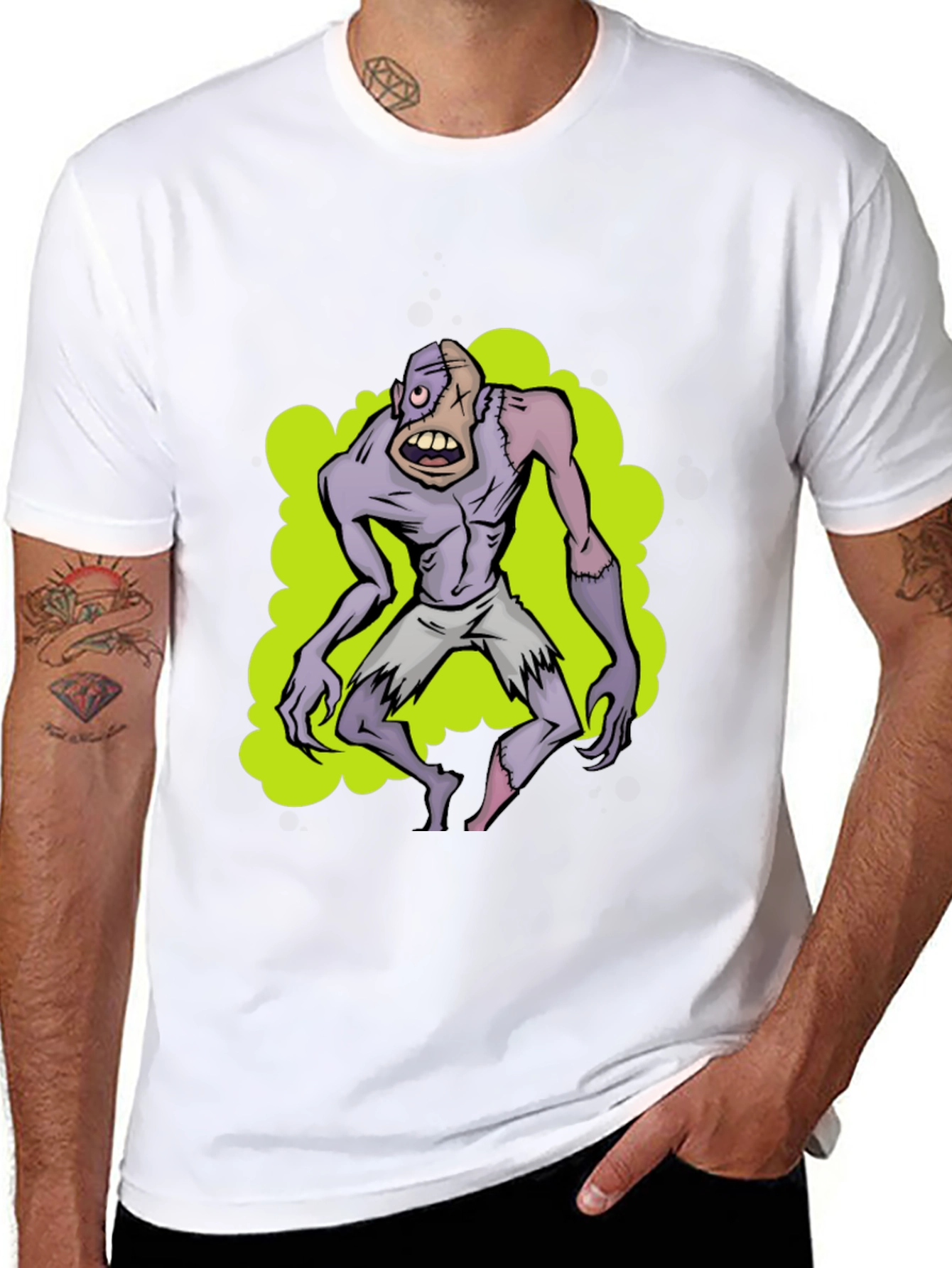 Zombie Graphic T-Shirt - Unique Halloween Apparel