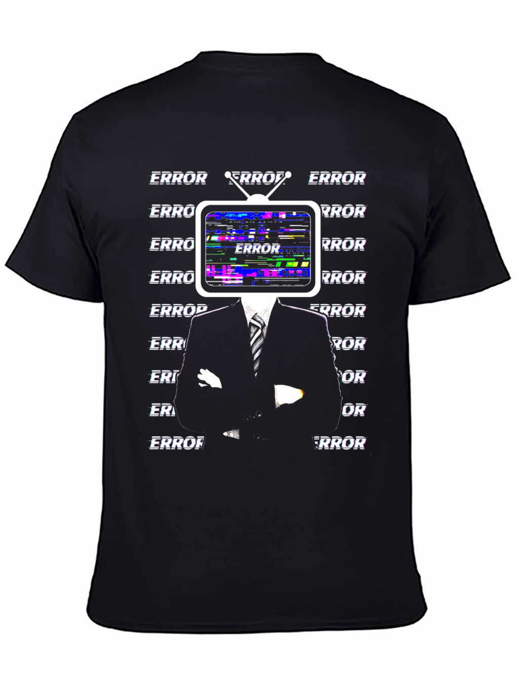 Error TV Head Graphic Tee - Black