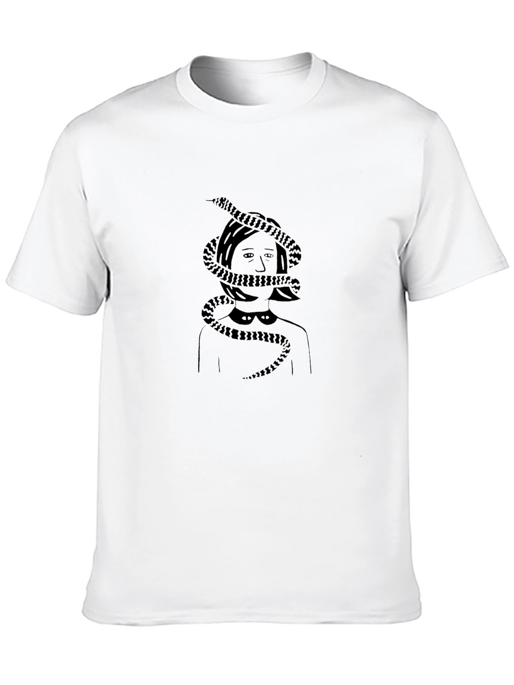 Snake Woman Graphic Tee - Dark Humor T-Shirt