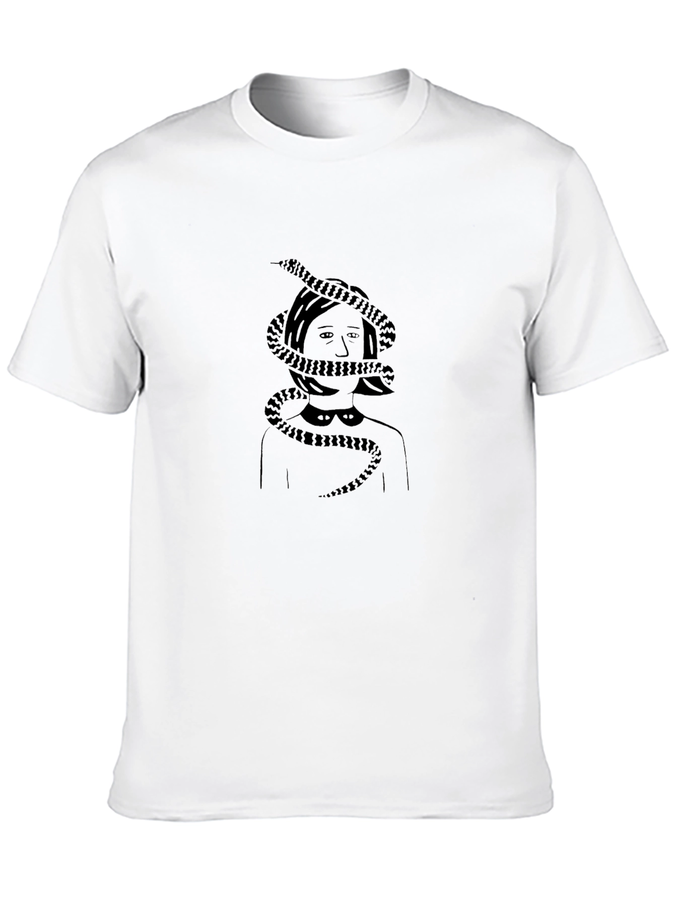Snake Woman Graphic Tee - Dark Humor T-Shirt