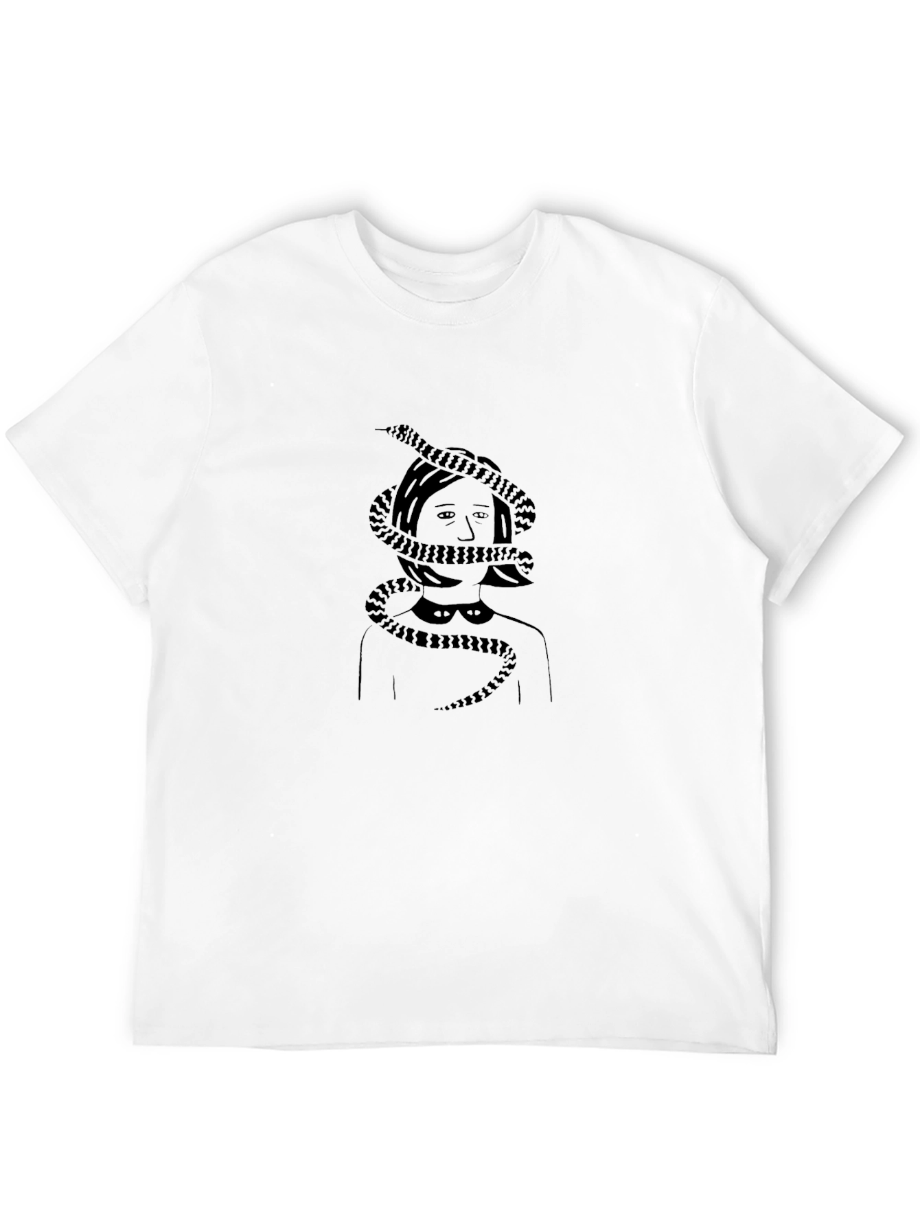 Snake Woman Graphic Tee - Dark Humor T-Shirt