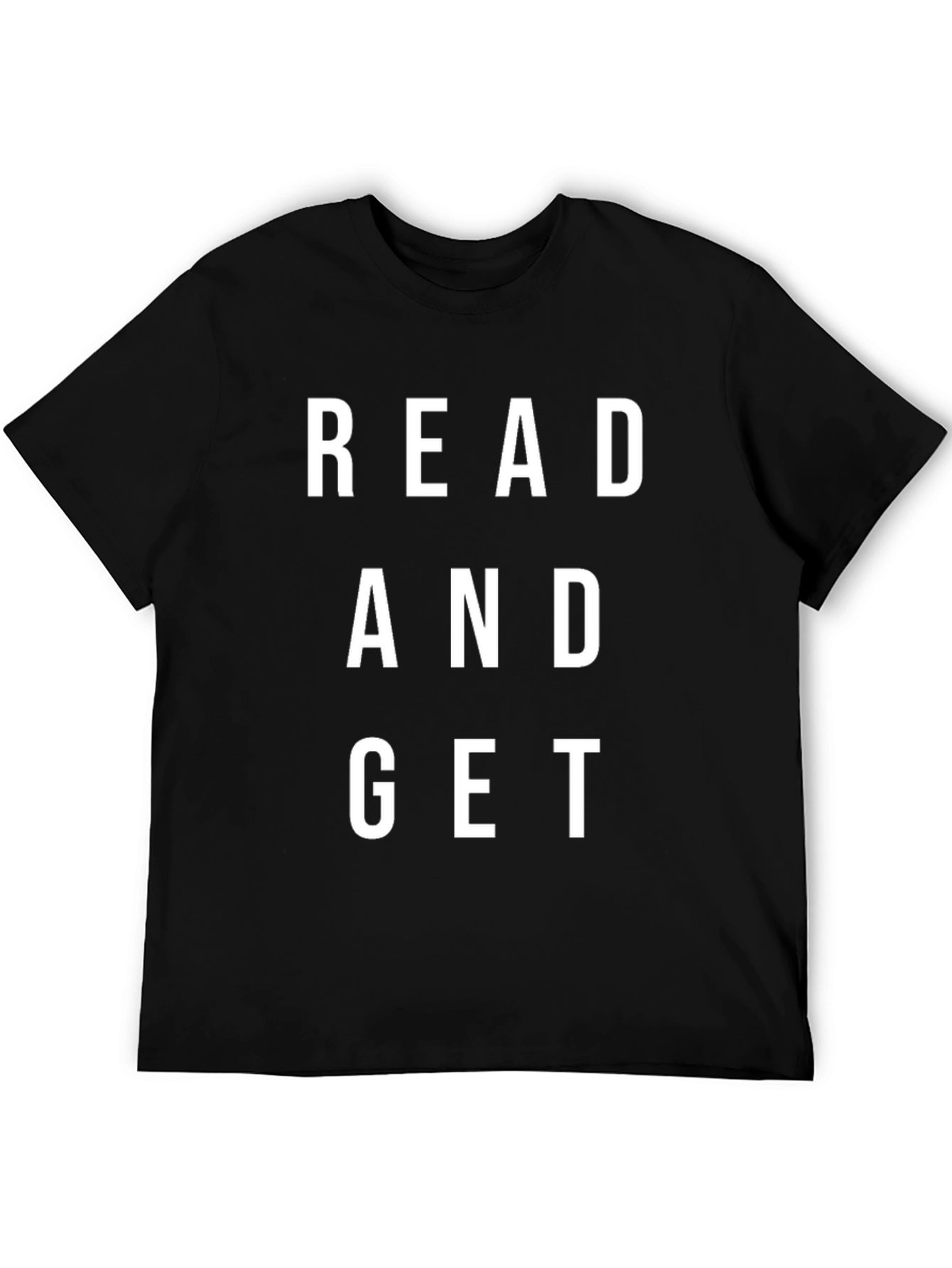 Read and Get Black Graphic Tee