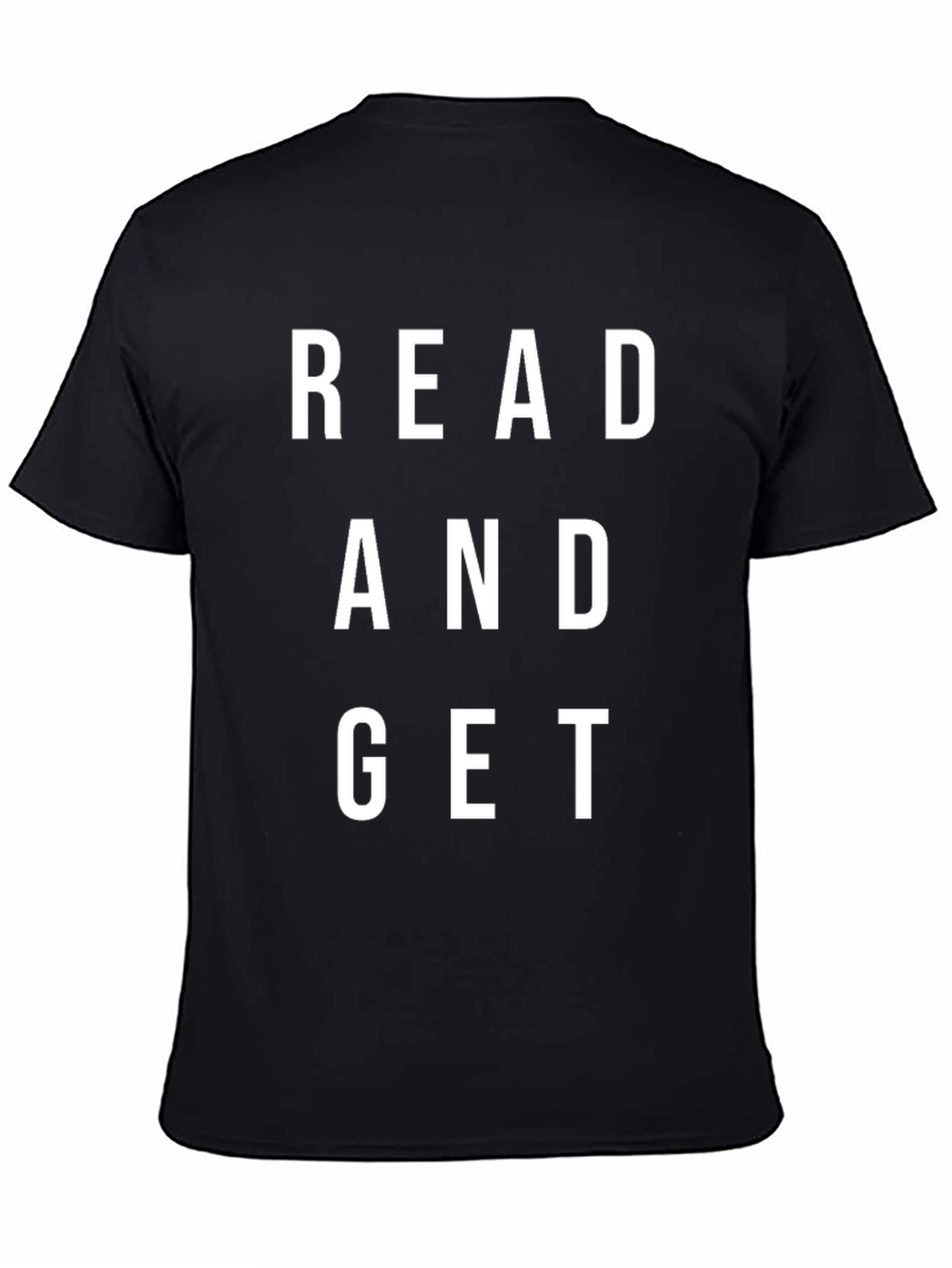 Read and Get Black Graphic Tee